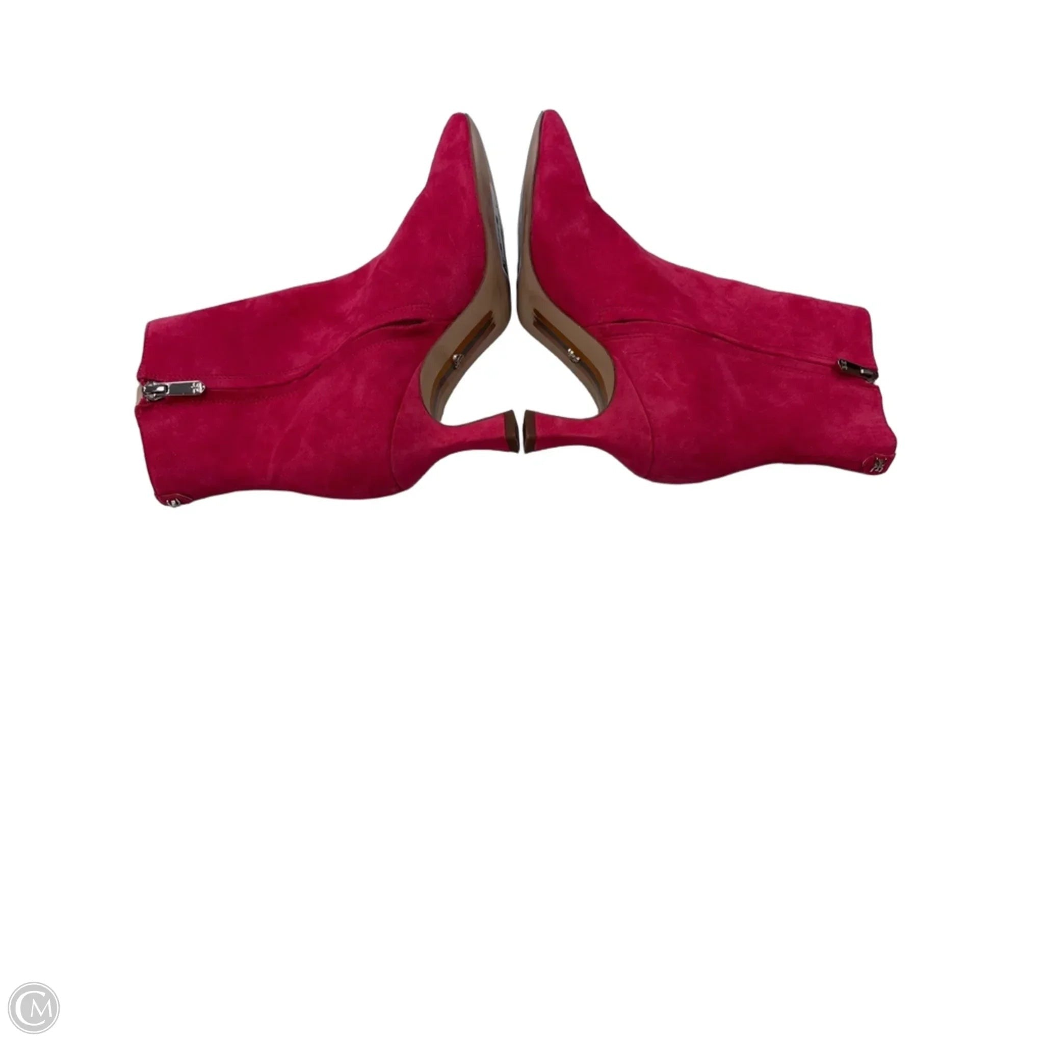 Boots Ankle Heels By Sam Edelman In Pink, Size: 7.5