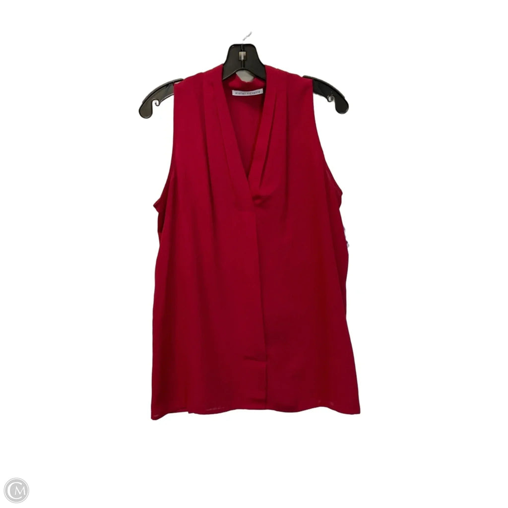 Top Sleeveless By Violet And Claire In Red, Size: L
