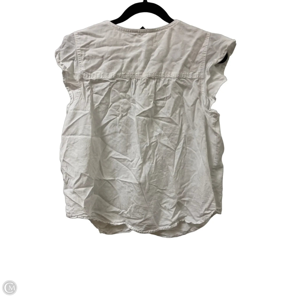Top Short Sleeve By Velvet Heart In White, Size: L