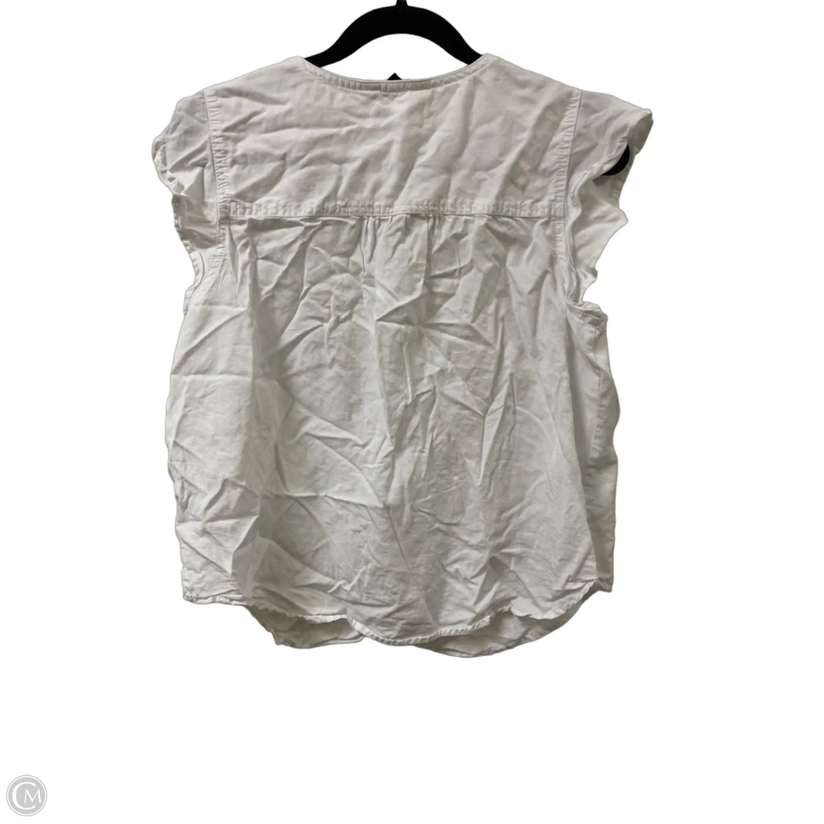Top Short Sleeve By Velvet Heart In White, Size: L