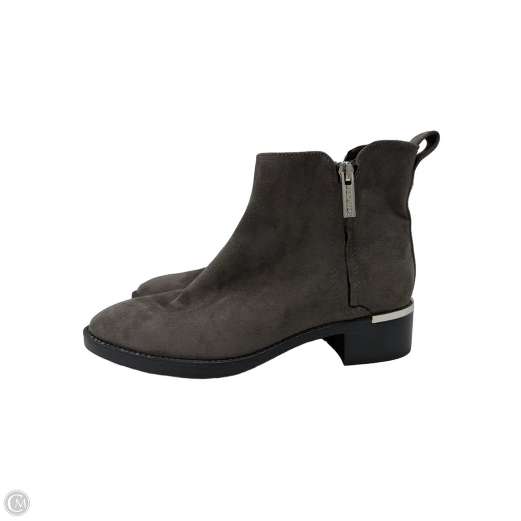 Boots Ankle Heels By Calvin Klein In Grey, Size: 6