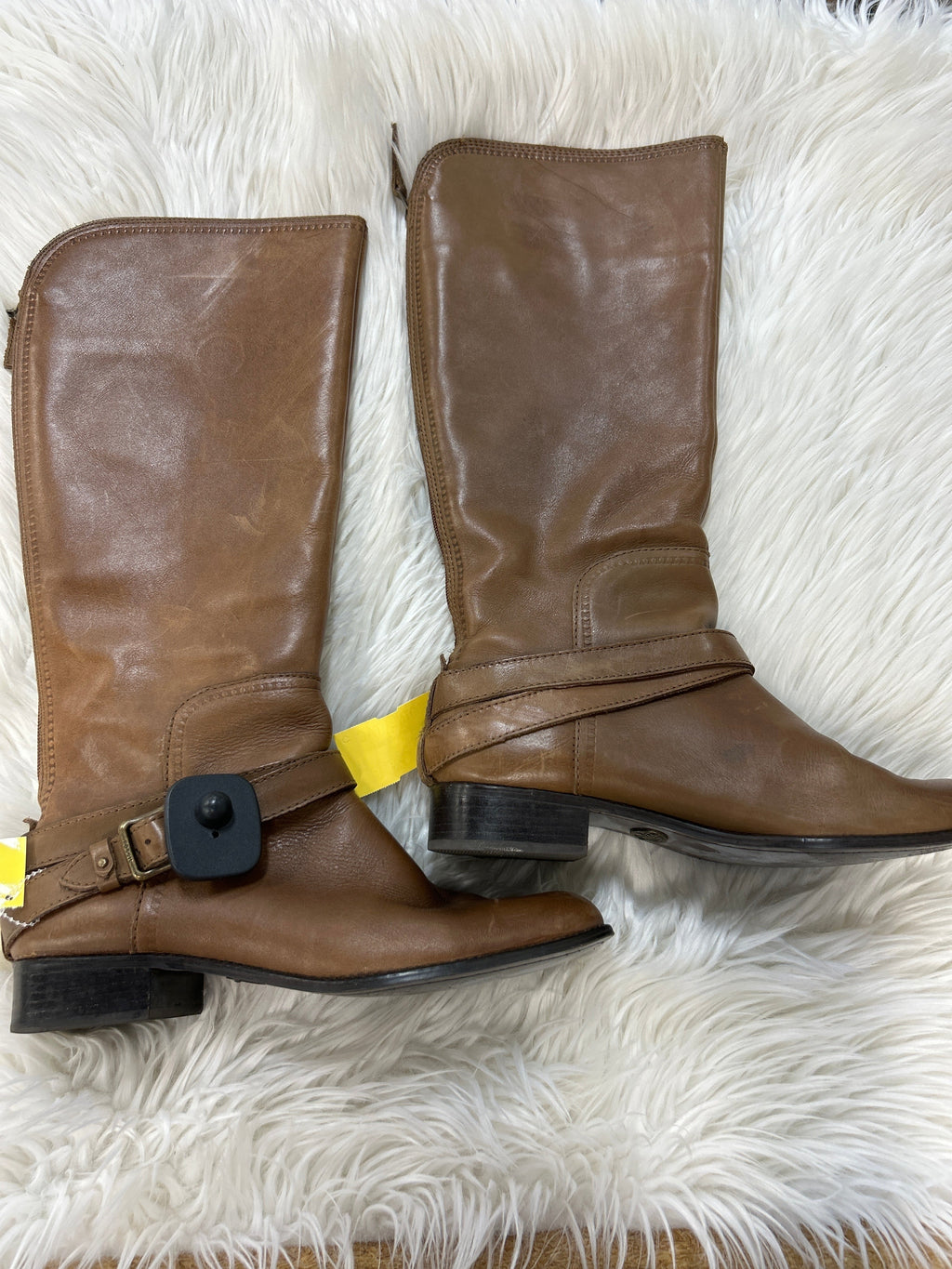 Boots Knee Heels By Fossil In Black, Size:9.5 NEW