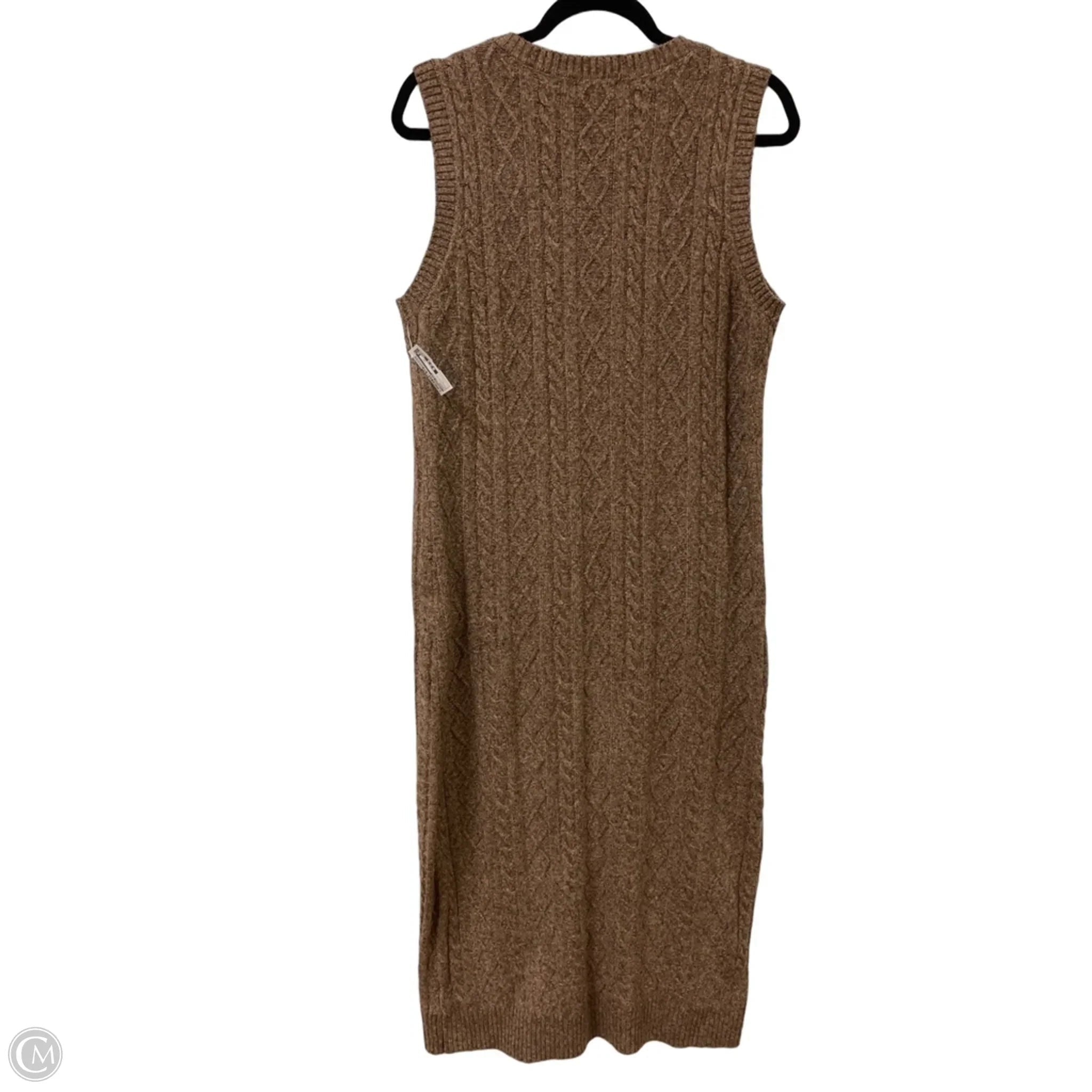 Dress Sweater By Current Air In Brown, Size: L