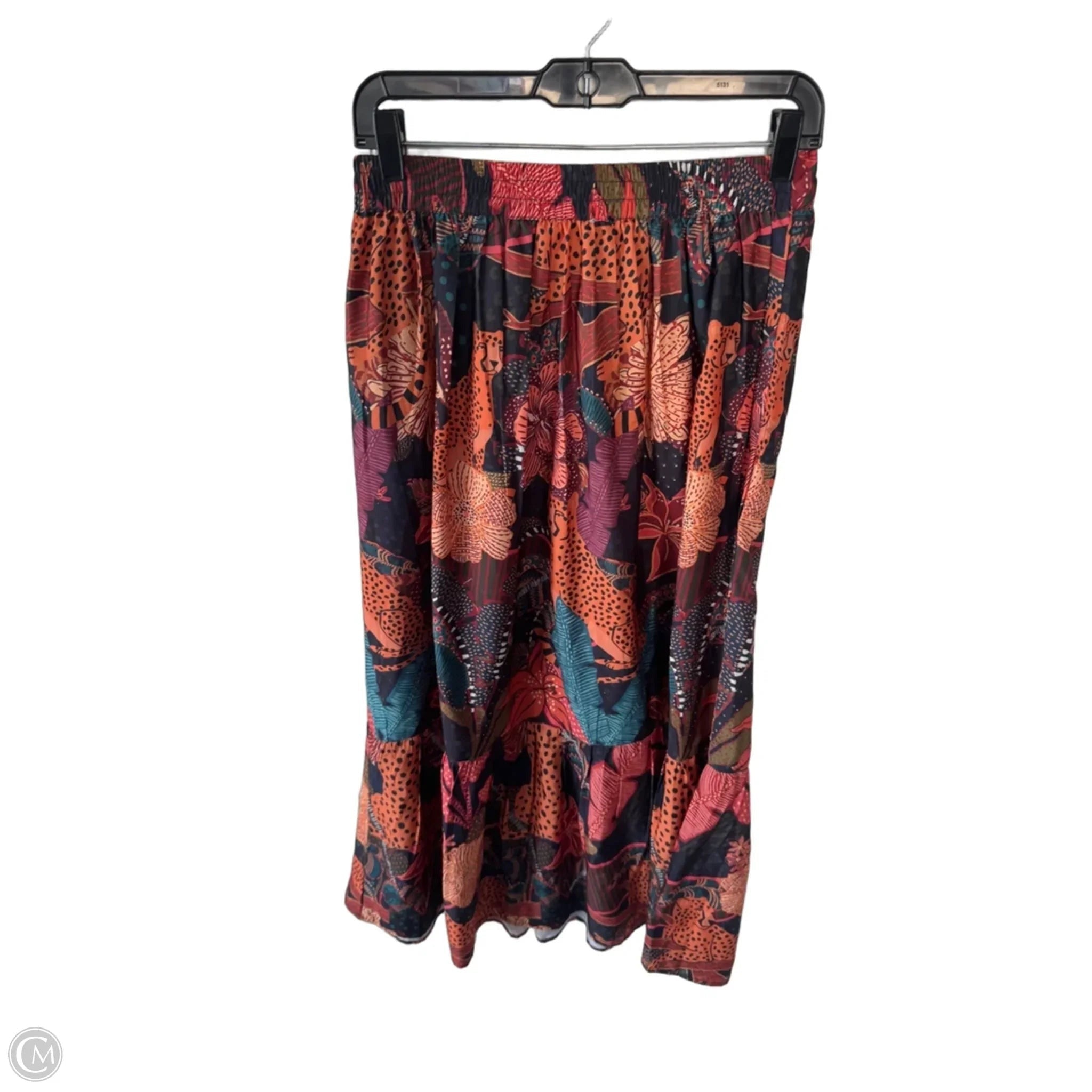 Skirt Midi By Rachel Zoe In Orange & Purple, Size: S