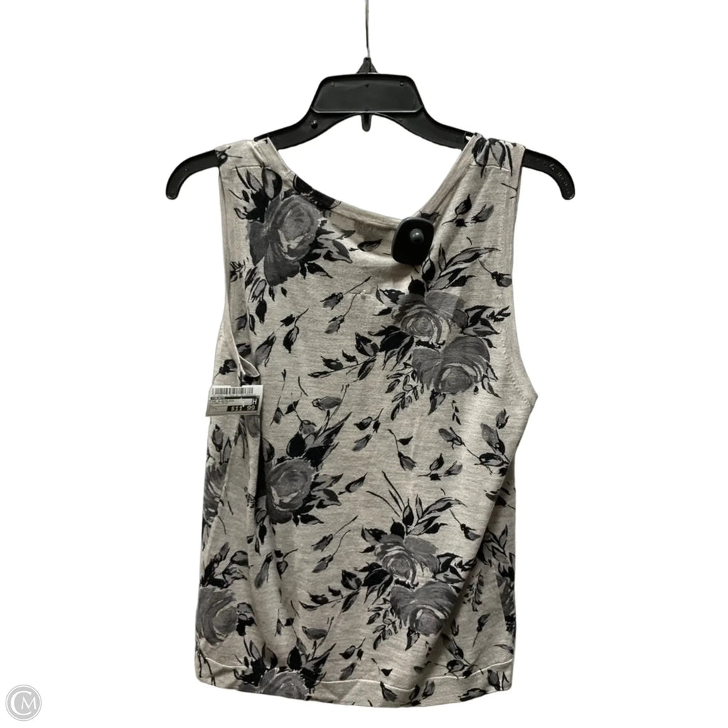 Top Sleeveless By Talbots In Floral Print, Size: L