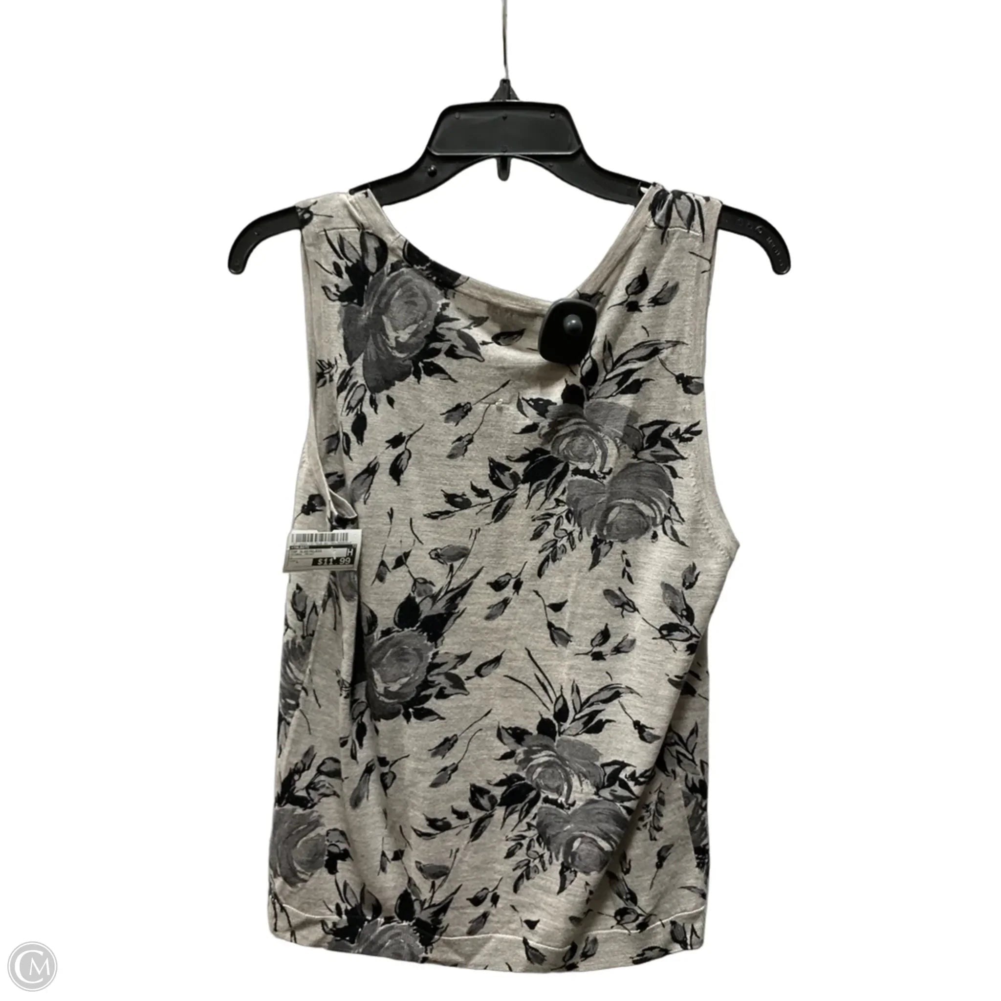 Top Sleeveless By Talbots In Floral Print, Size: L