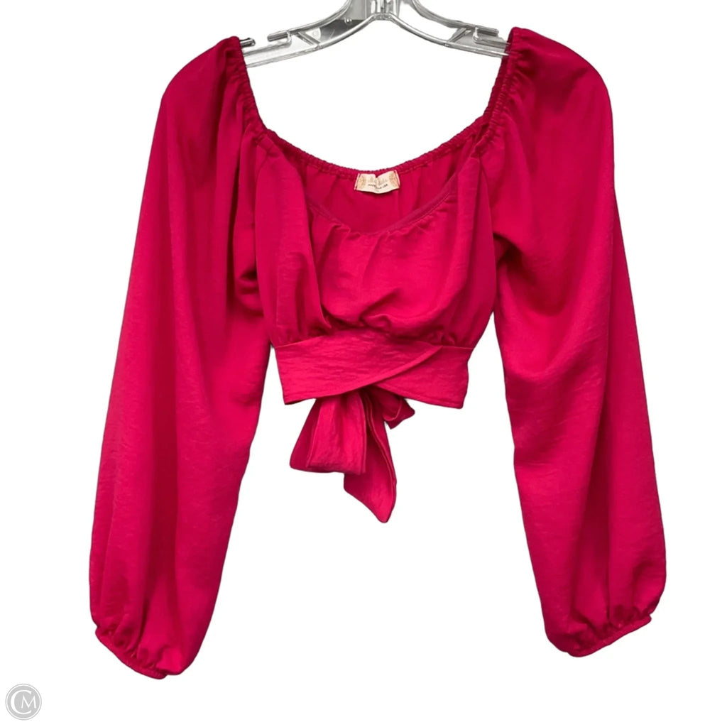 Top Long Sleeve By Altard State In Pink, Size: S