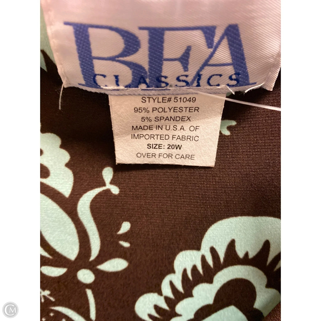 Dress Casual Maxi By Clothes Mentor In Brown, Size: 2x