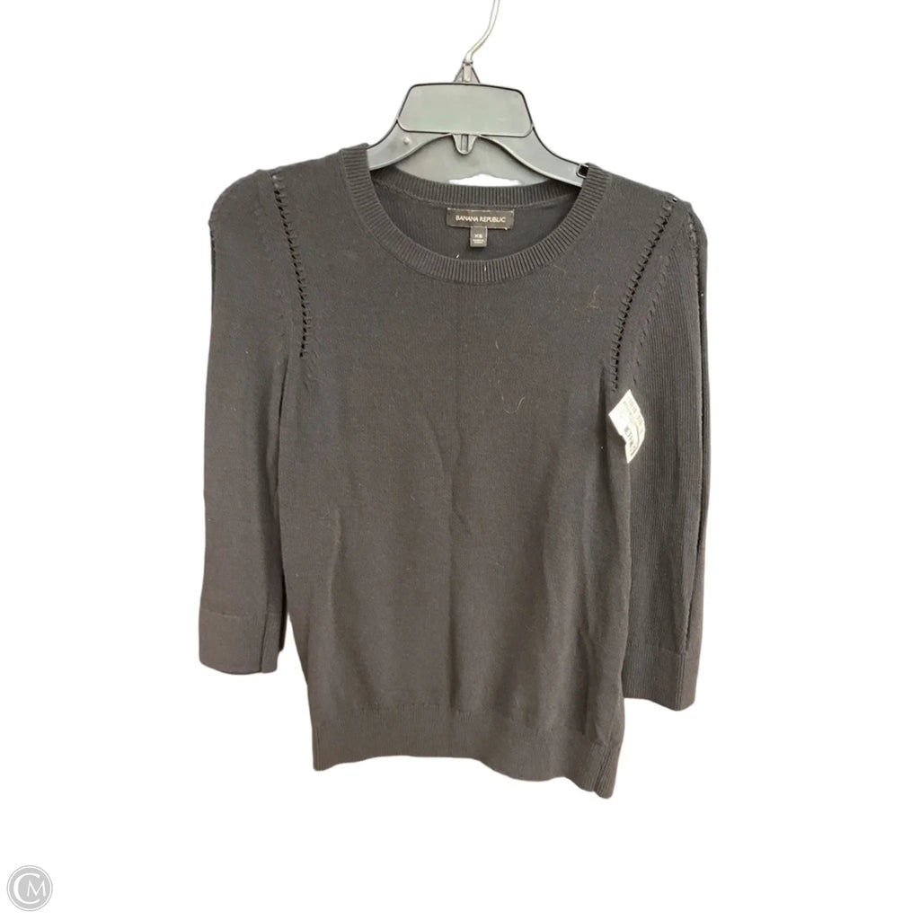 Top Long Sleeve Basic By Banana Republic In Black, Size: 0