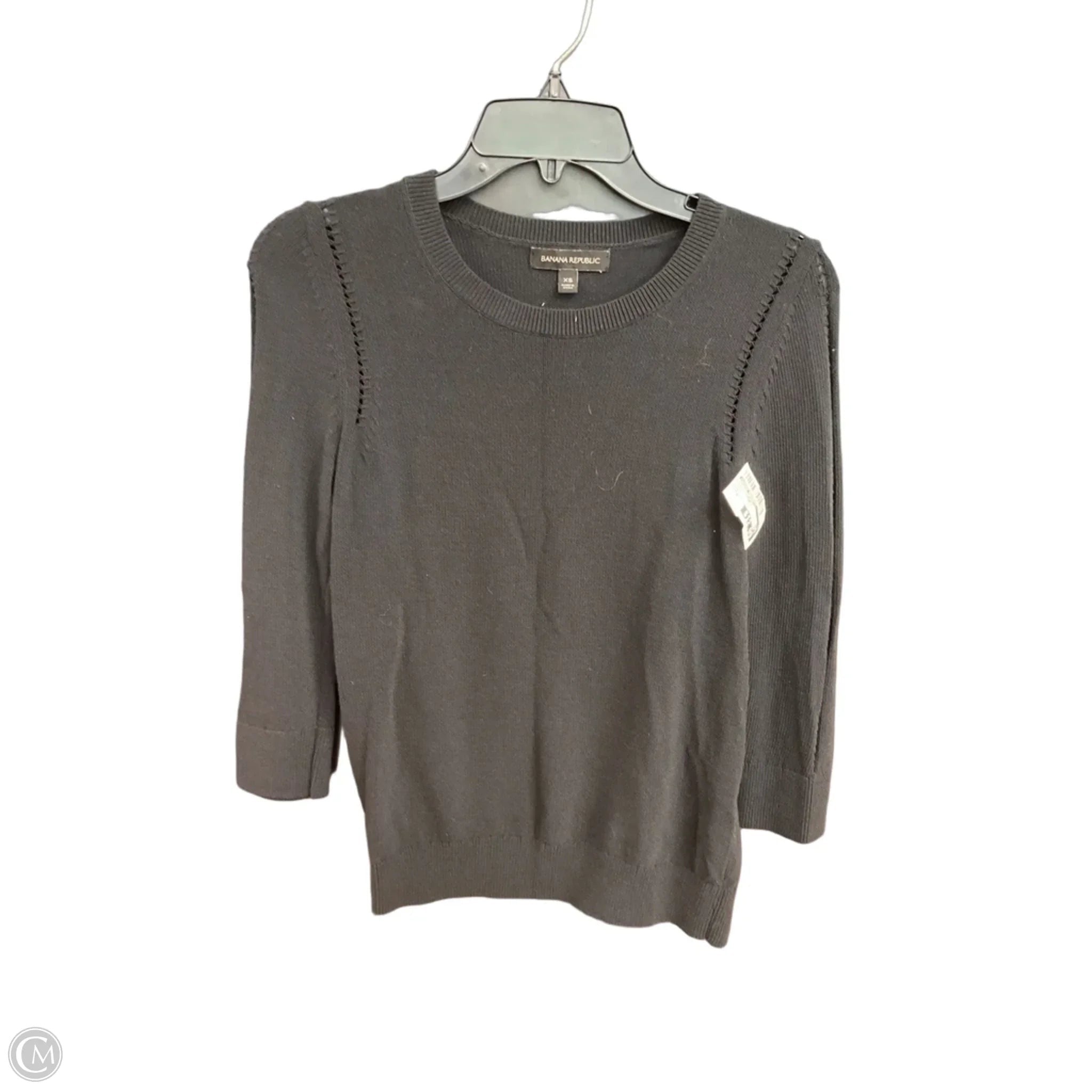 Top Long Sleeve Basic By Banana Republic In Black, Size: 0