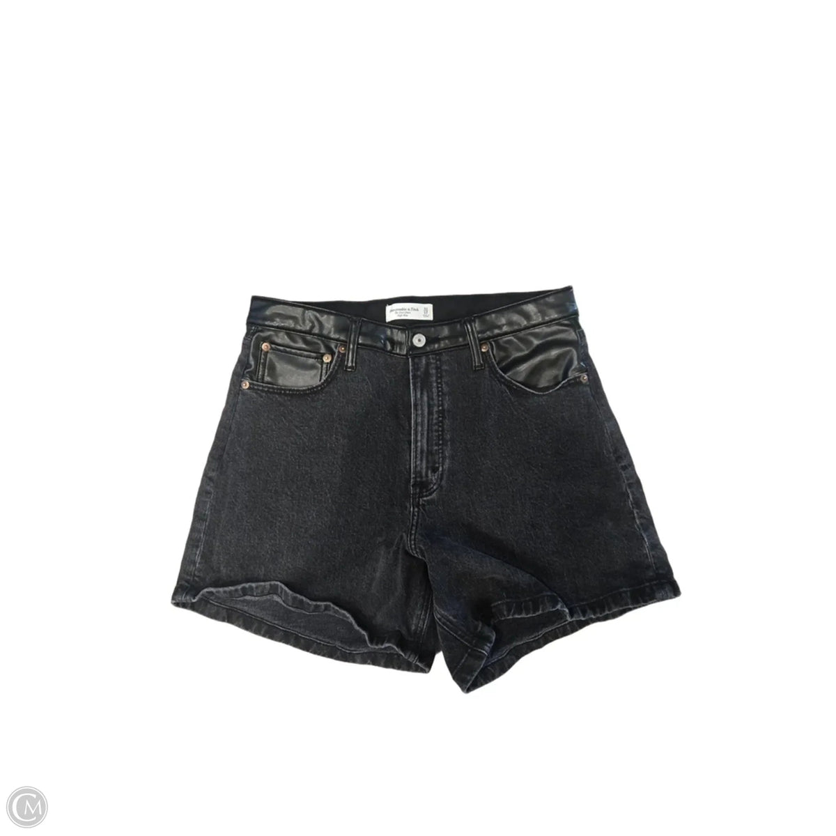 Shorts By Abercrombie And Fitch In Black Denim, Size: 12