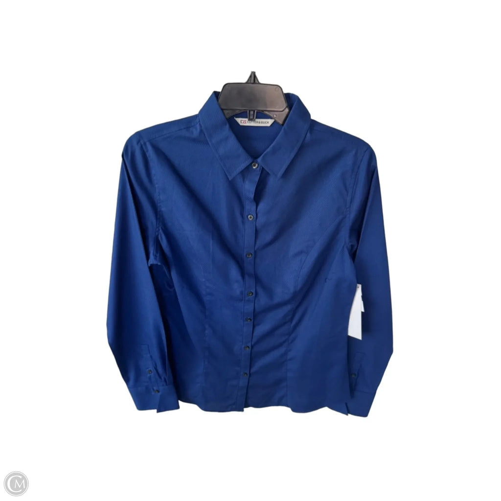 Top Long Sleeve By Cutter And Buck In Blue, Size: M