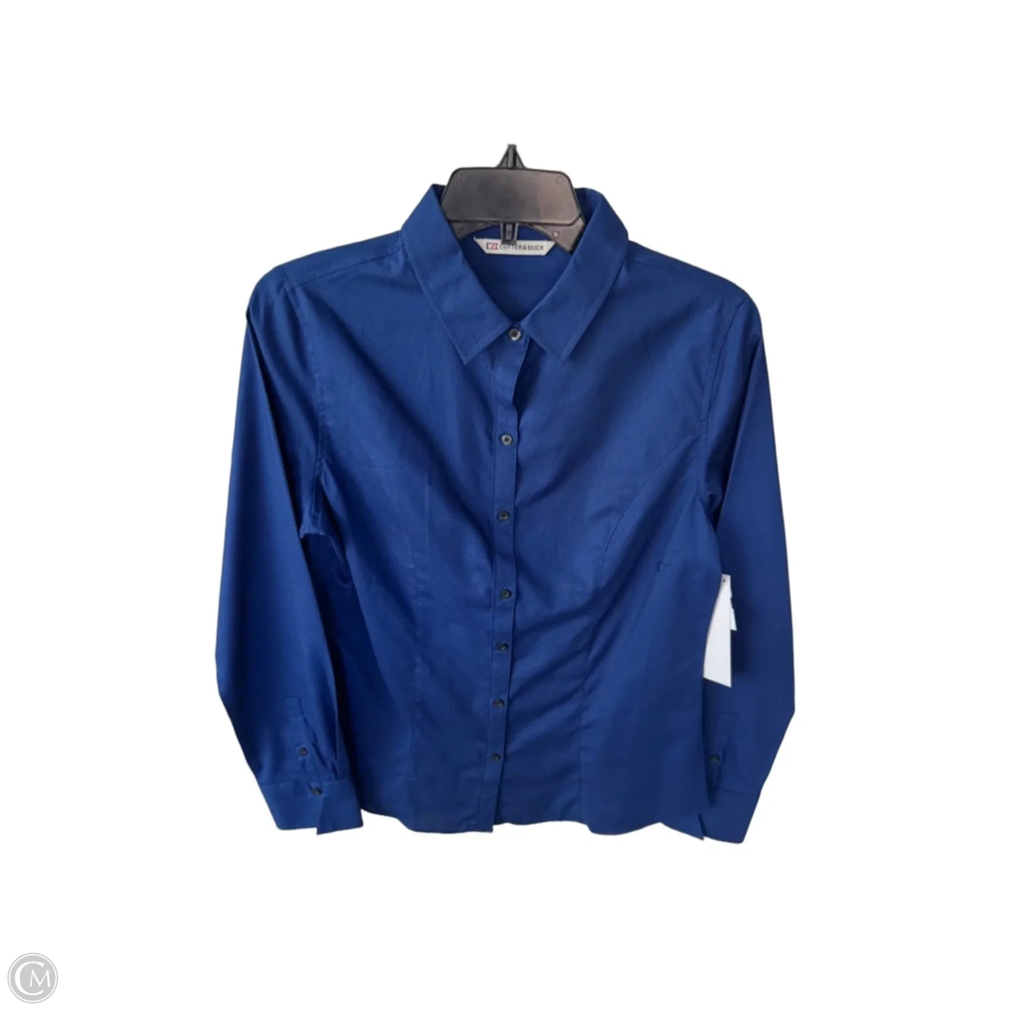 Top Long Sleeve By Cutter And Buck In Blue, Size: M