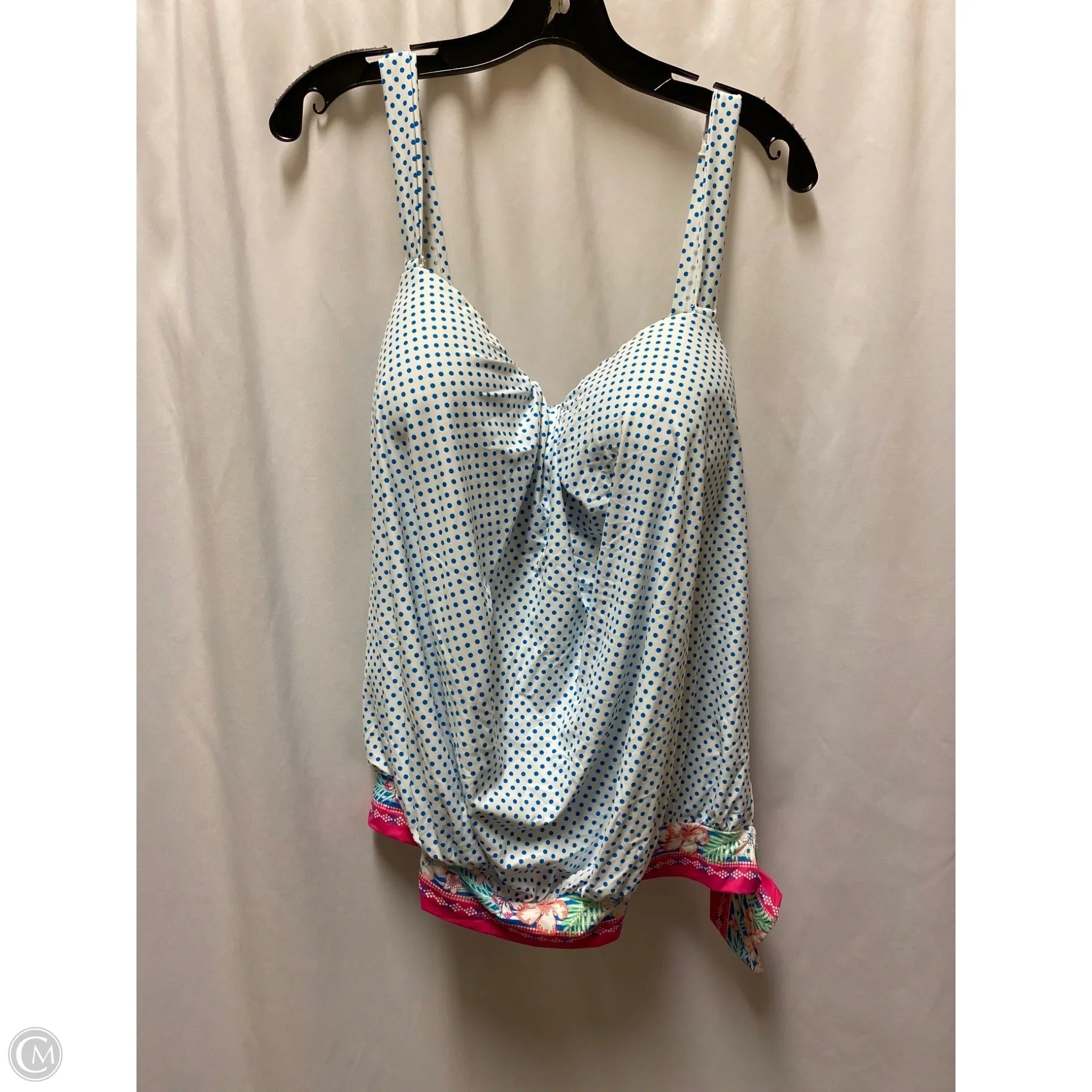 Swimsuit Top By Clothes Mentor In Blue, Size: 16