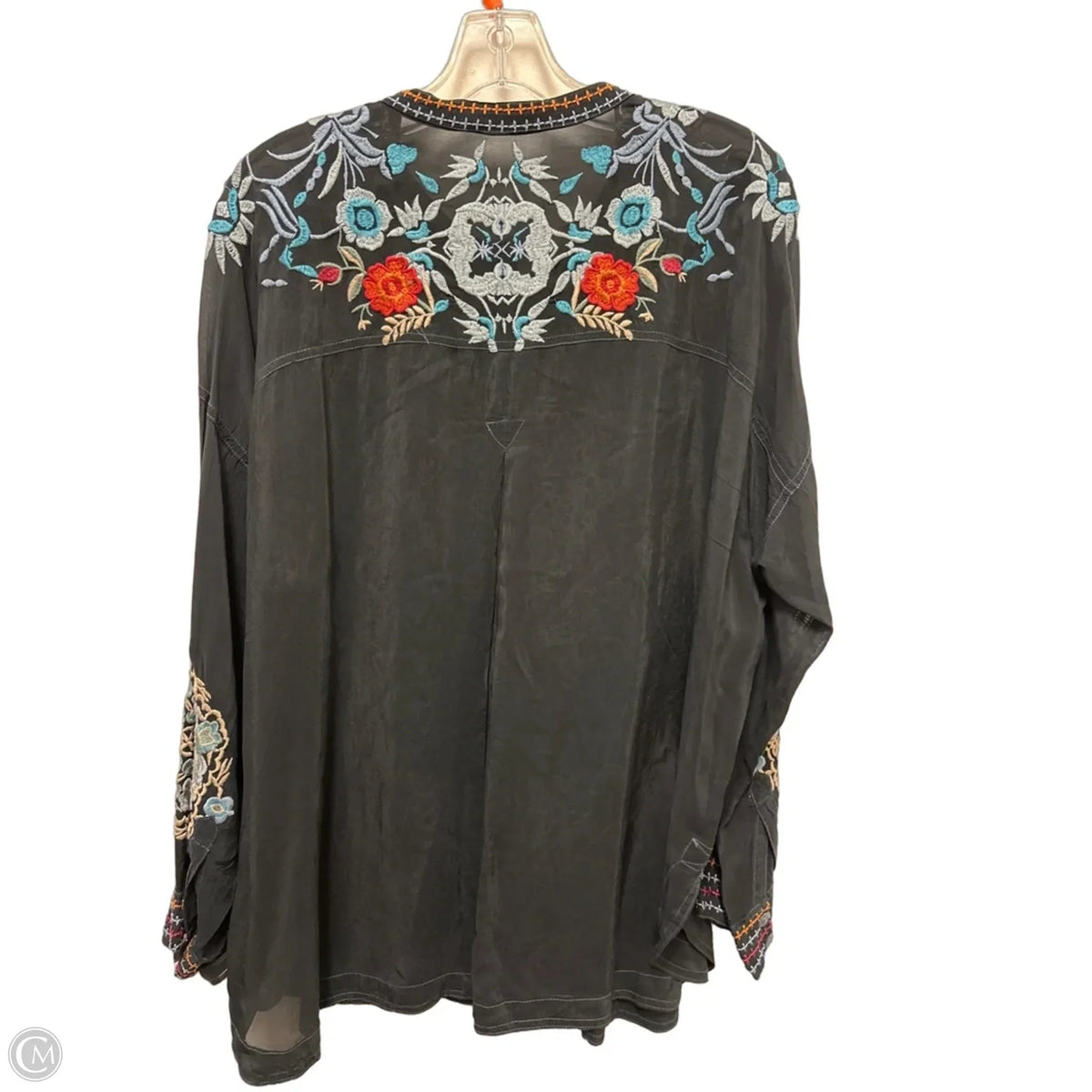 Tunic Designer By Johnny Was In Navy, Size: S
