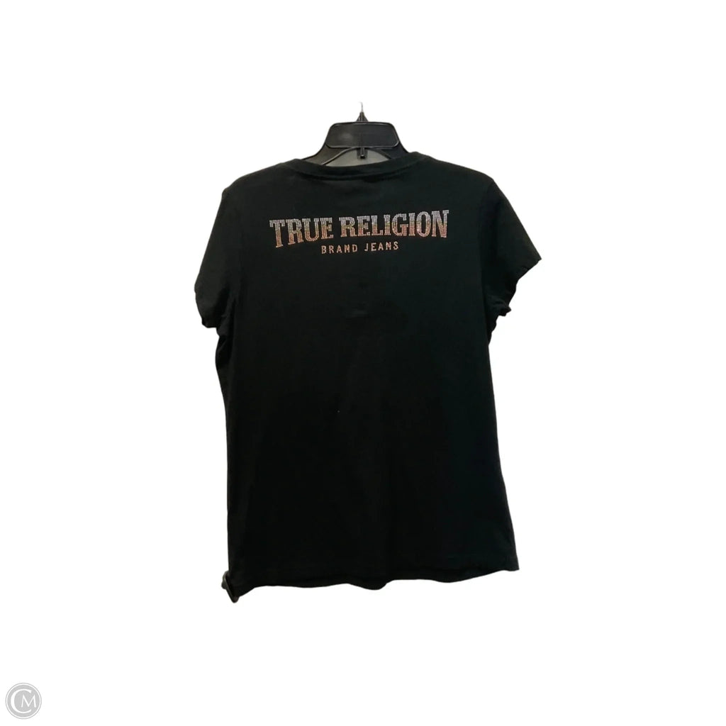 Top Short Sleeve Basic By True Religion In Black, Size: Xl