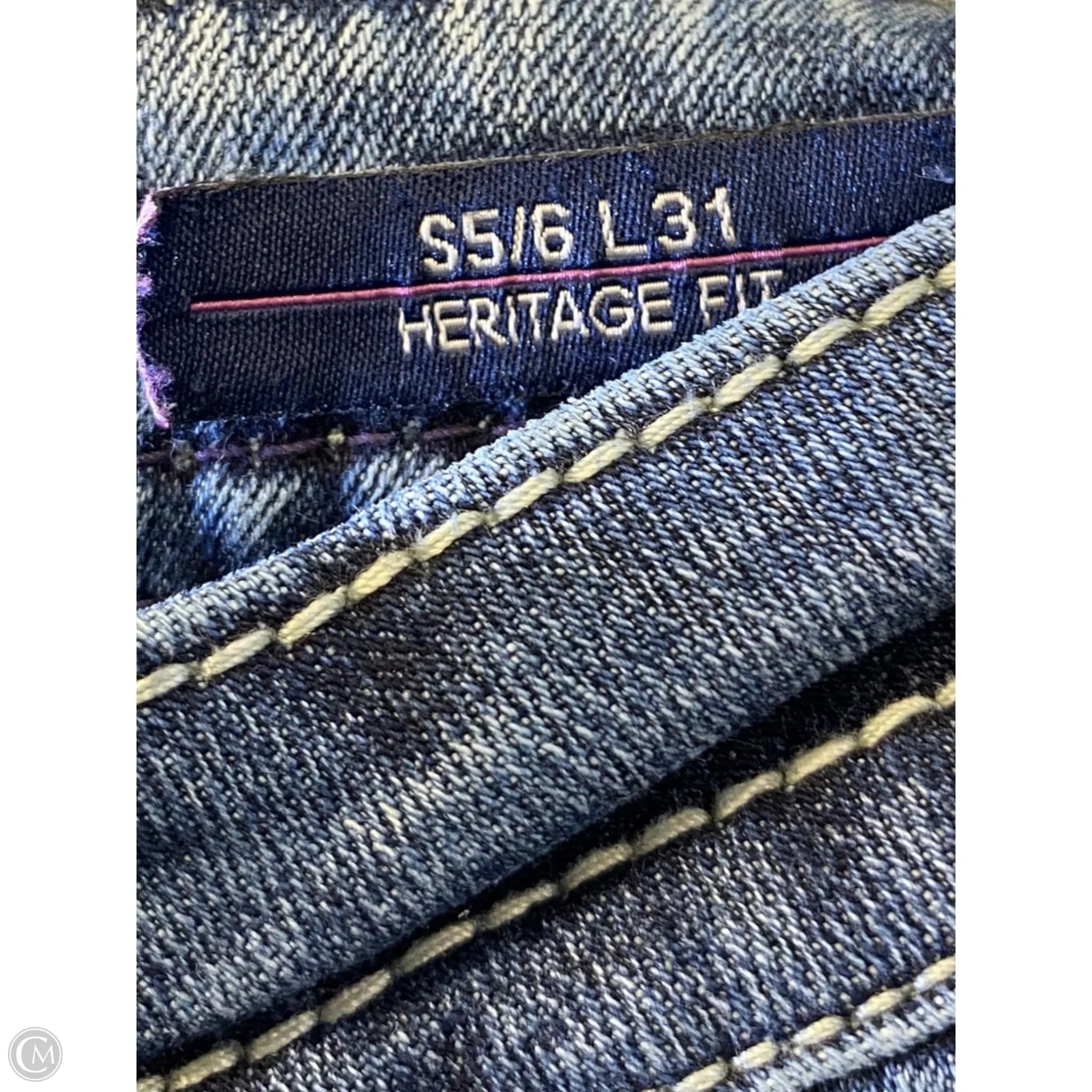 Jeans Boot Cut By Vigoss In Blue Denim, Size: 6