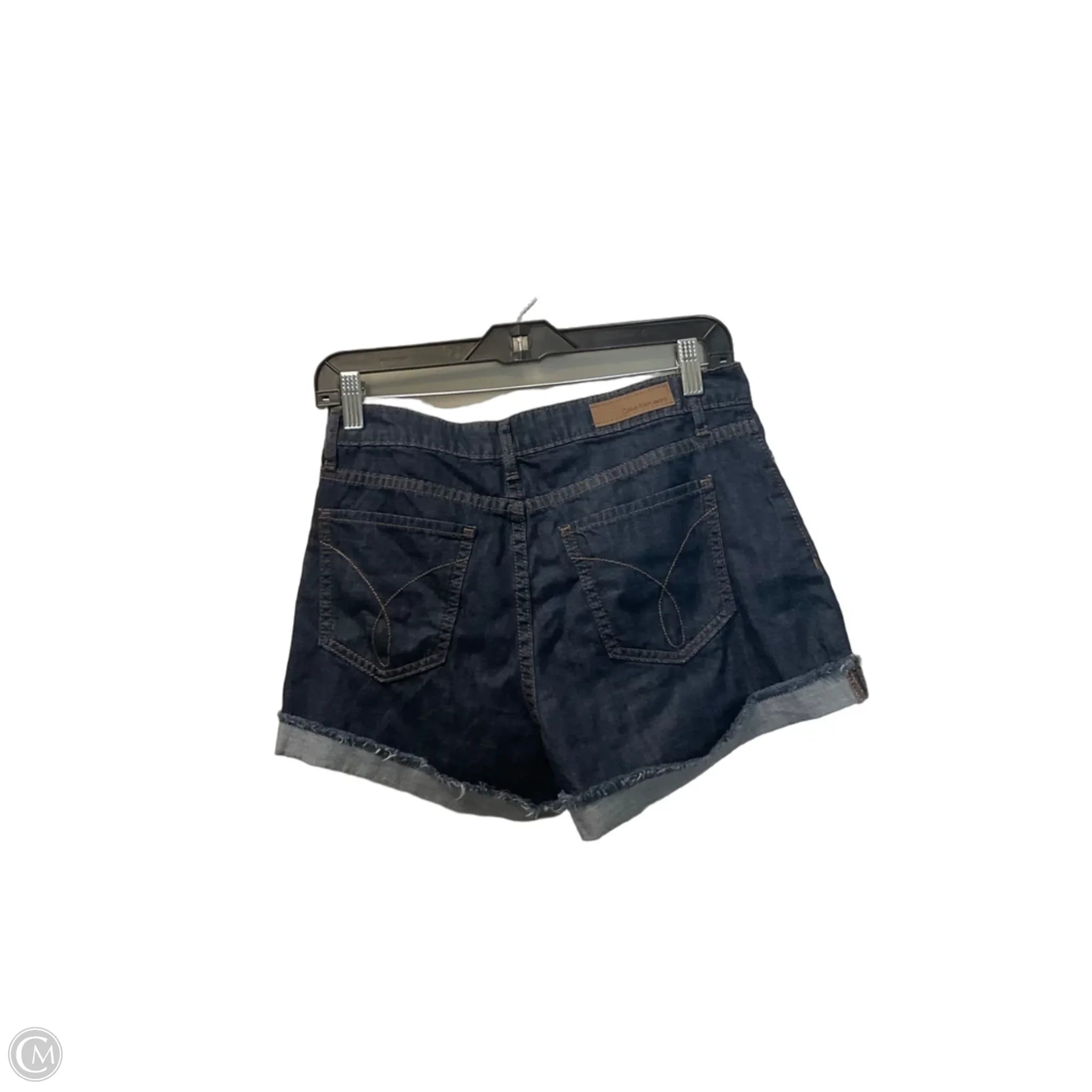 Shorts By Calvin Klein In Blue Denim, Size: 4