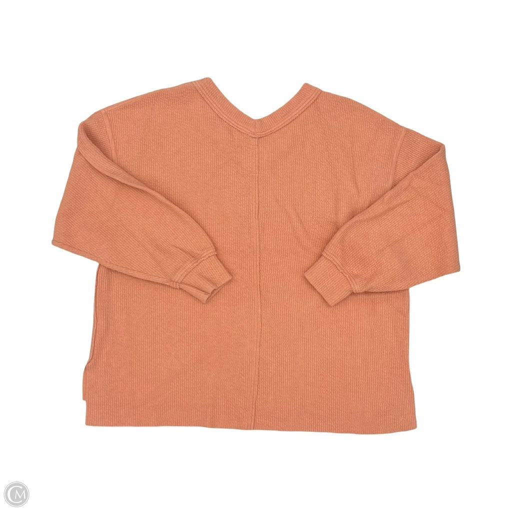 Top Long Sleeve By Zenana Outfitters In Brown, Size: Xl