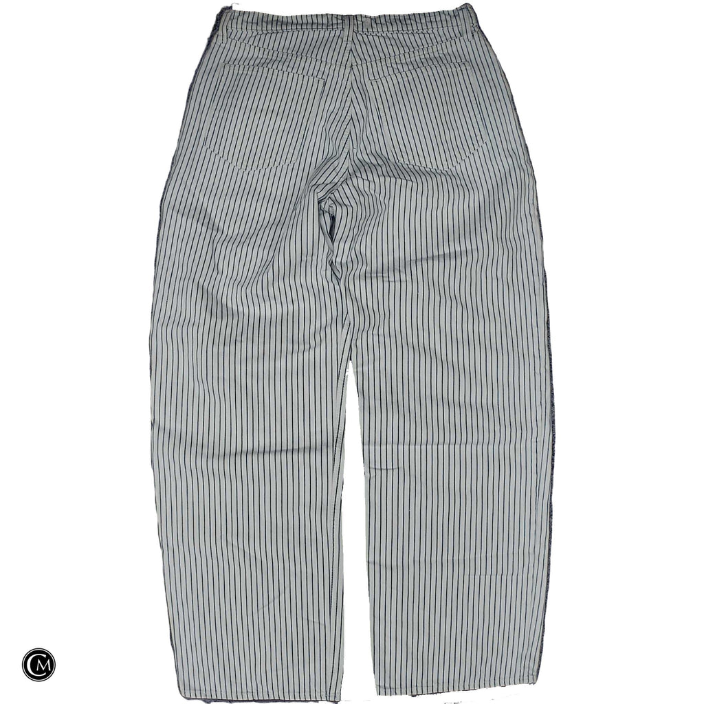 Jeans Wide Leg By Abercrombie And Fitch In Blue & White, Size: 10