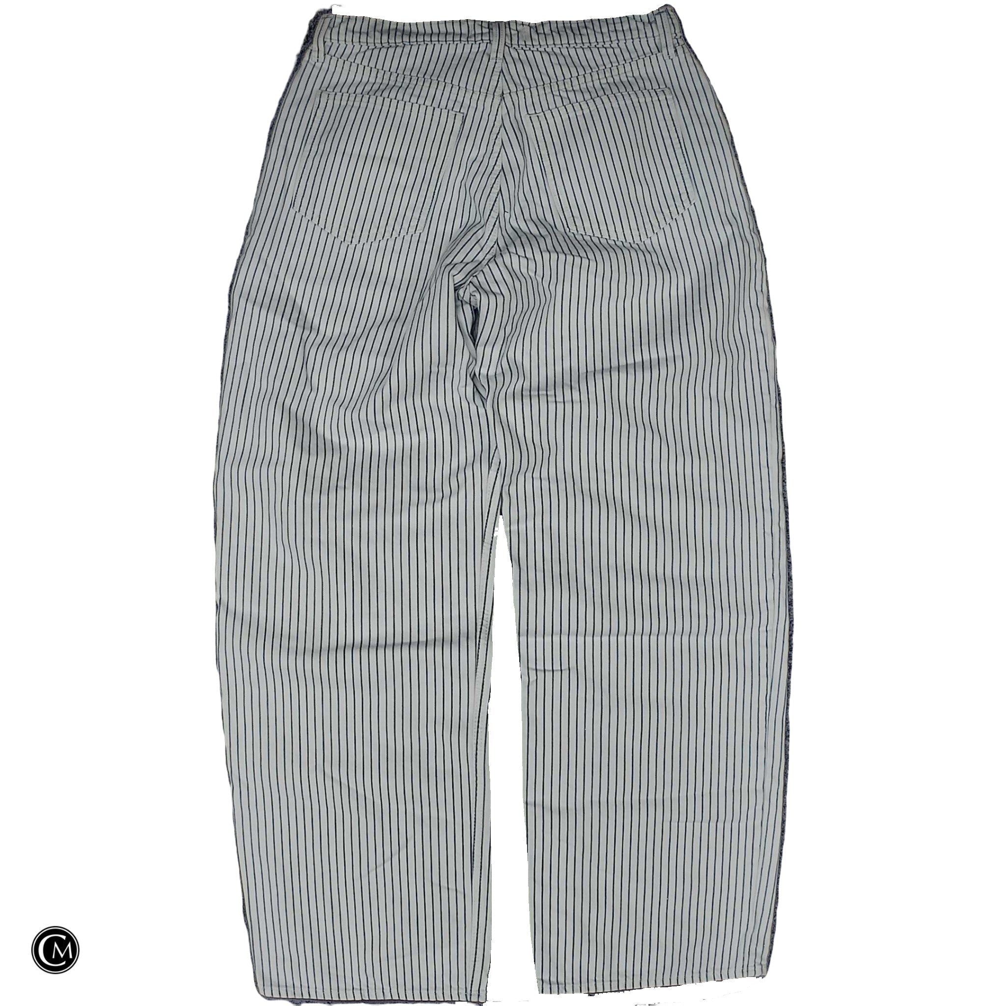 Jeans Wide Leg By Abercrombie And Fitch In Blue & White, Size: 10