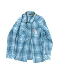 Blouse Ls By Wrangler In Aqua, Size:Xl