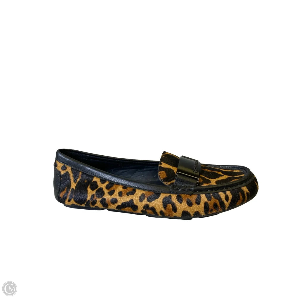 Shoes Flats By Calvin Klein In Animal Print, Size: 7.5