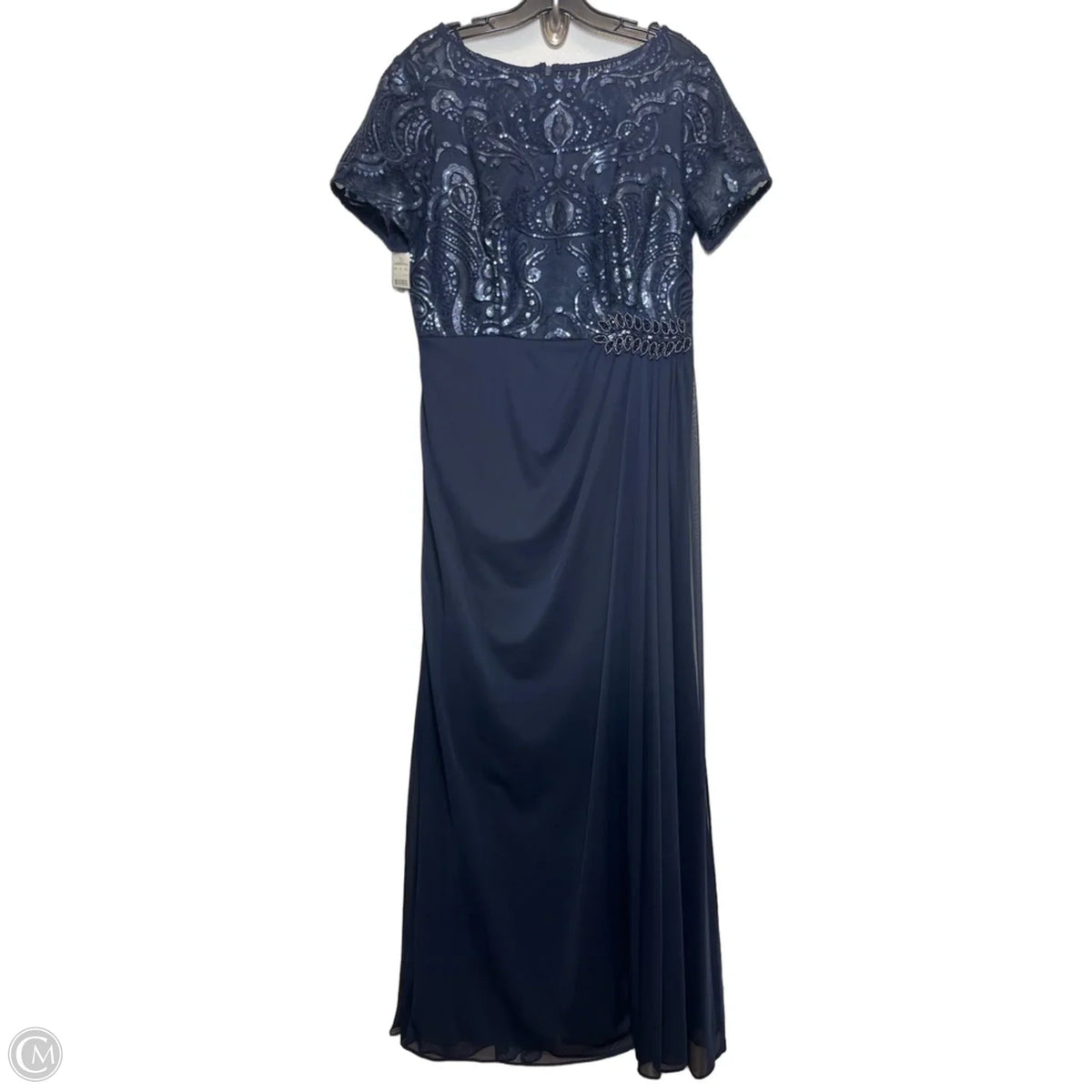 Dress Party Long By Alex Evenings In Navy, Size: 10p