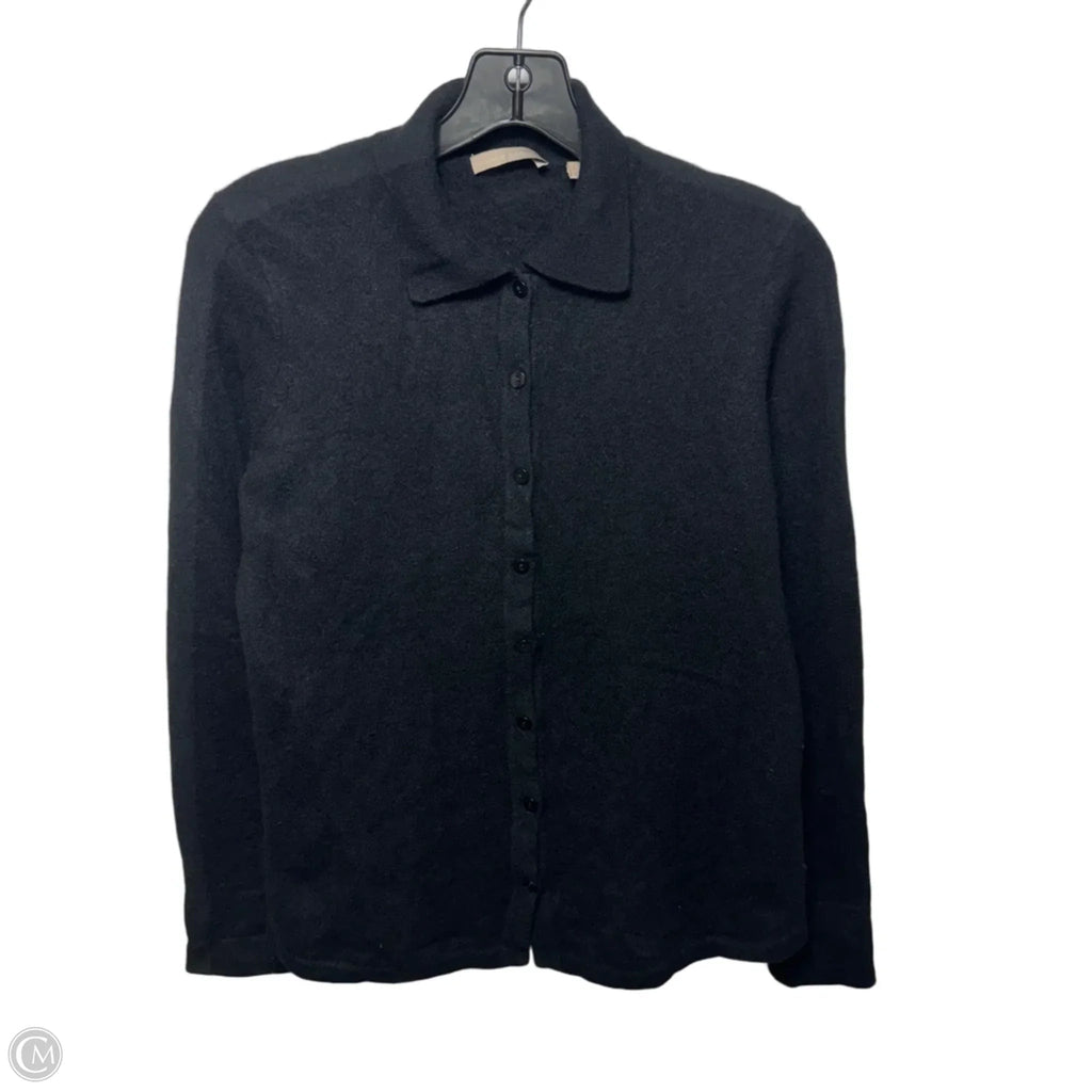 Sweater Cardigan Cashmere By Cashmere Addiction In Black, Size: M