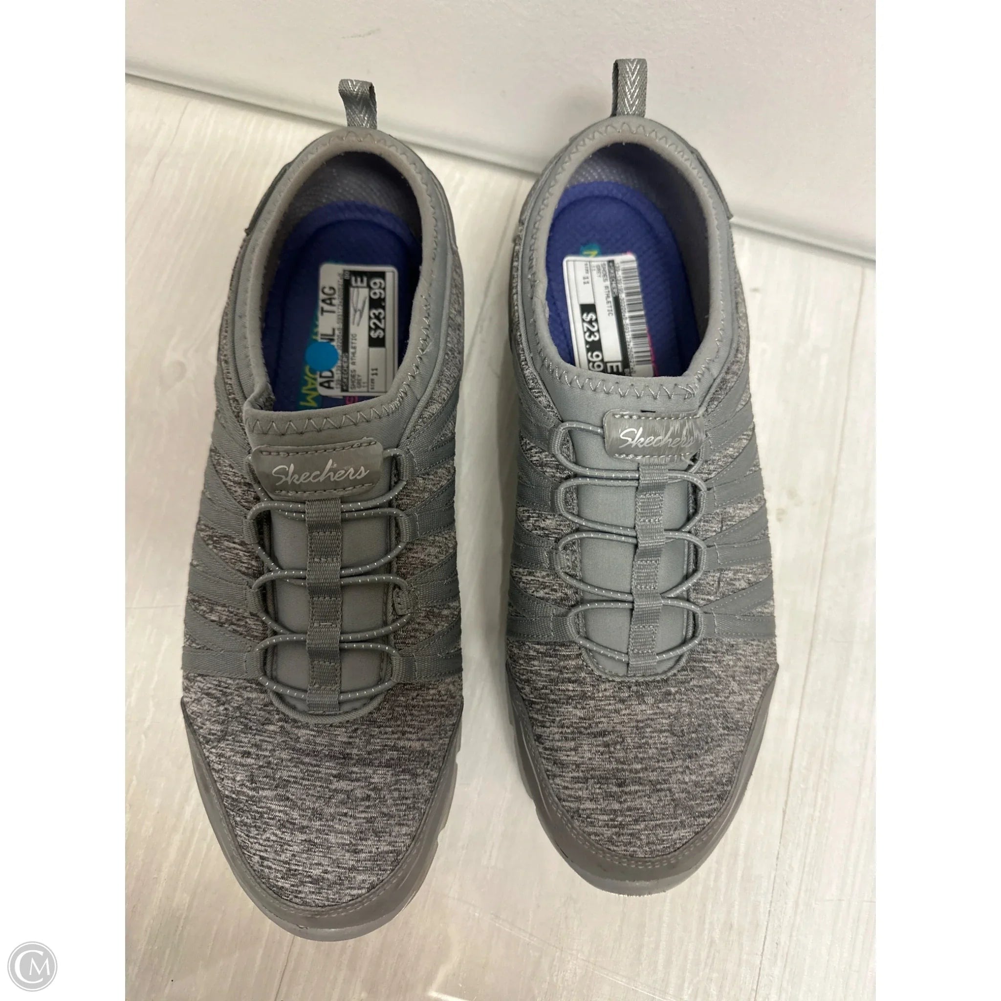 Shoes Athletic By Skechers In Grey, Size: 11