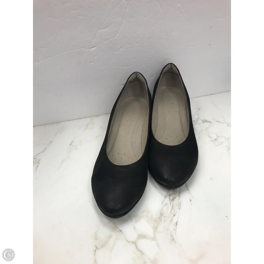 Shoes Heels Wedge By Ecco In Black, Size: 9