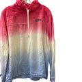 Sweatshirt Collar By Vineyard Vines In Blue & Red & White, Size: L