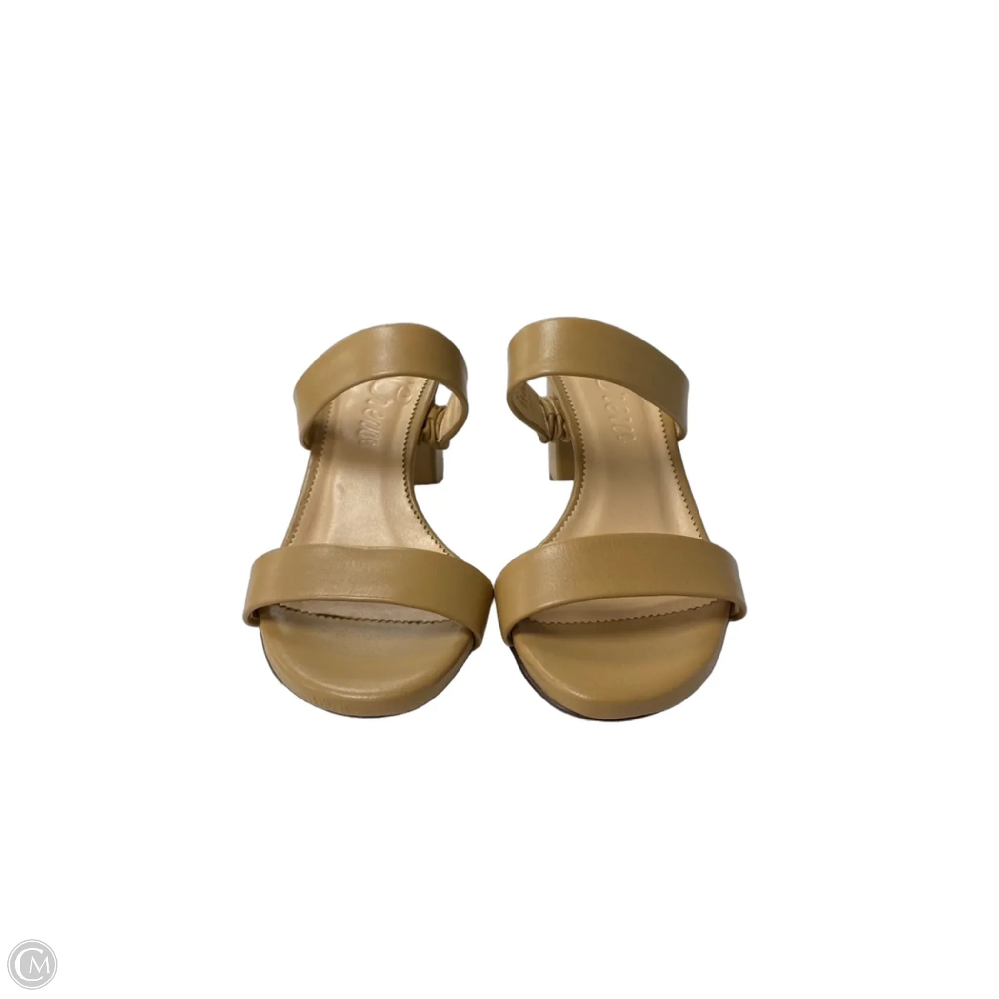Sandals Heels Block By J. Crew In Tan, Size: 6.5