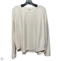 Textured Athletic Top Long Sleeve Crewneck By Calia In Peach, Size: Xxl