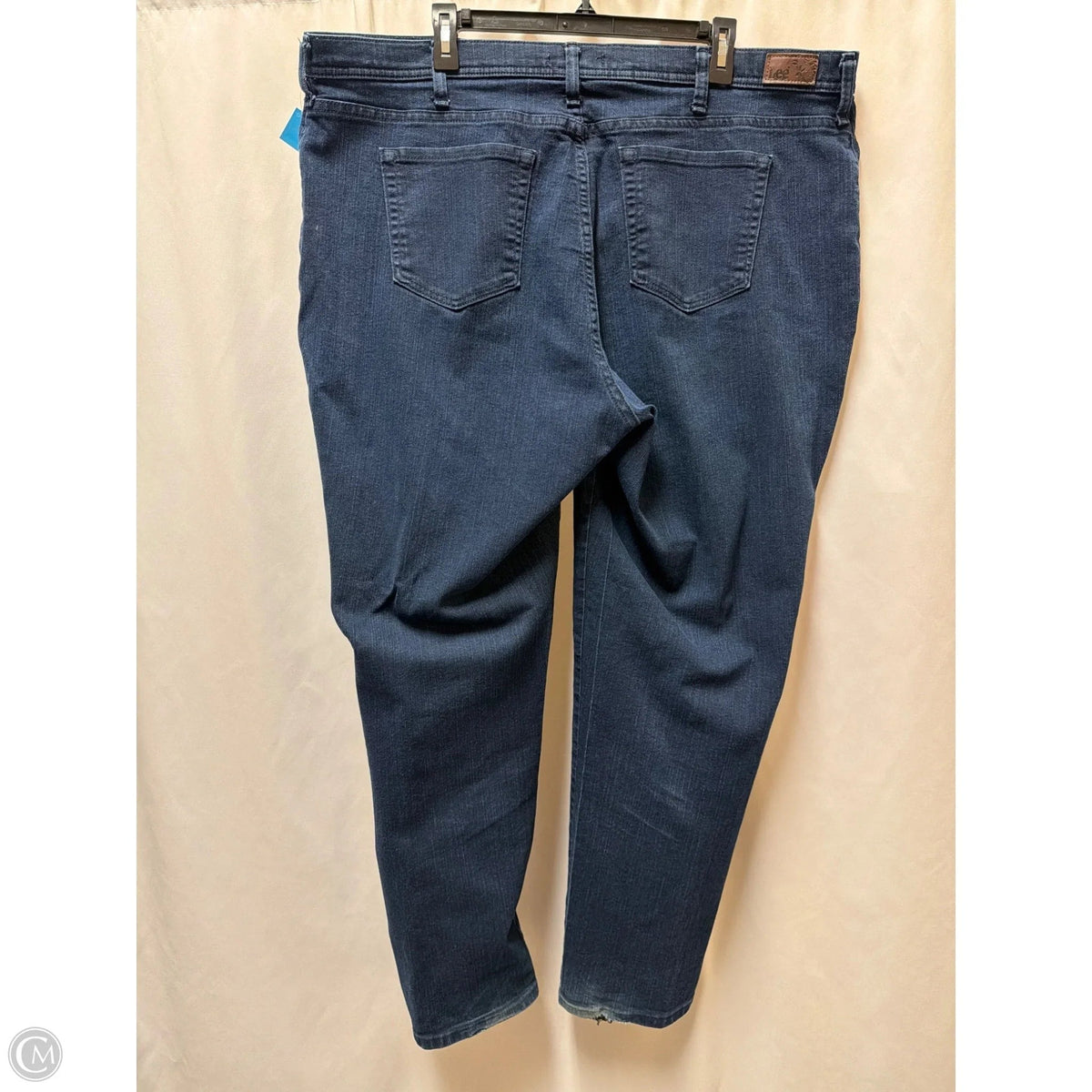 Jeans Straight By Lee In Blue Denim, Size: 24