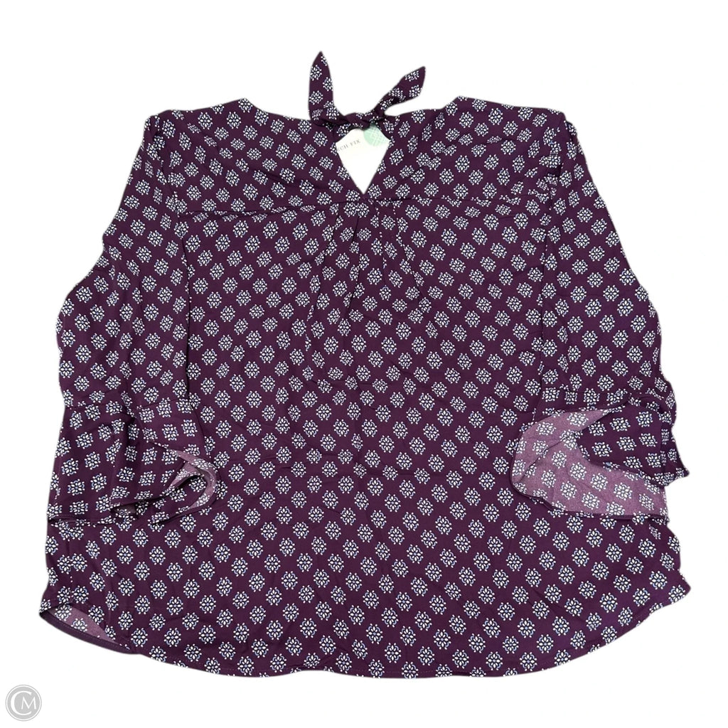 Top 3/4 Sleeve By 41 Hawthorn In Blue & Purple, Size: Xl
