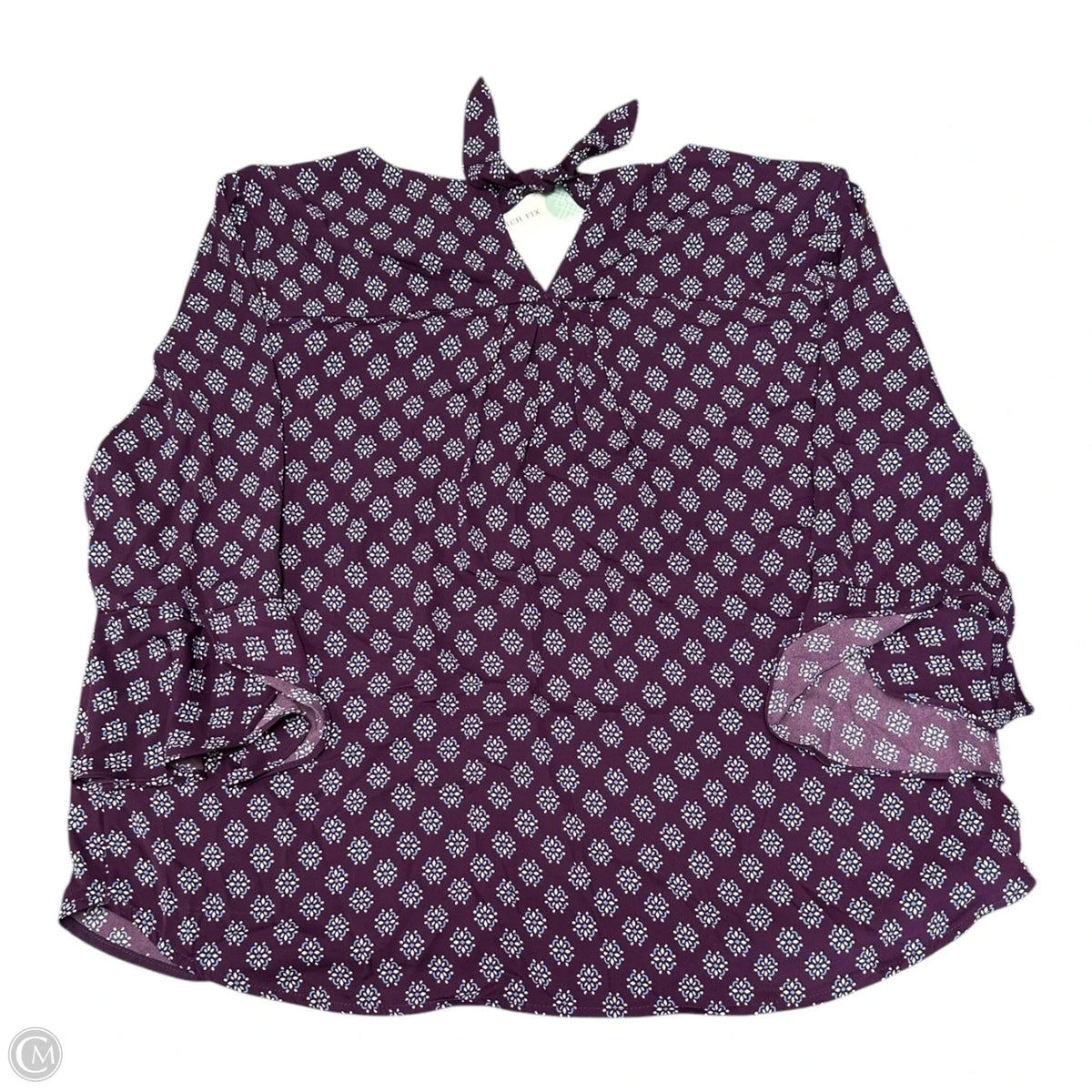 Top 3/4 Sleeve By 41 Hawthorn In Blue & Purple, Size: Xl
