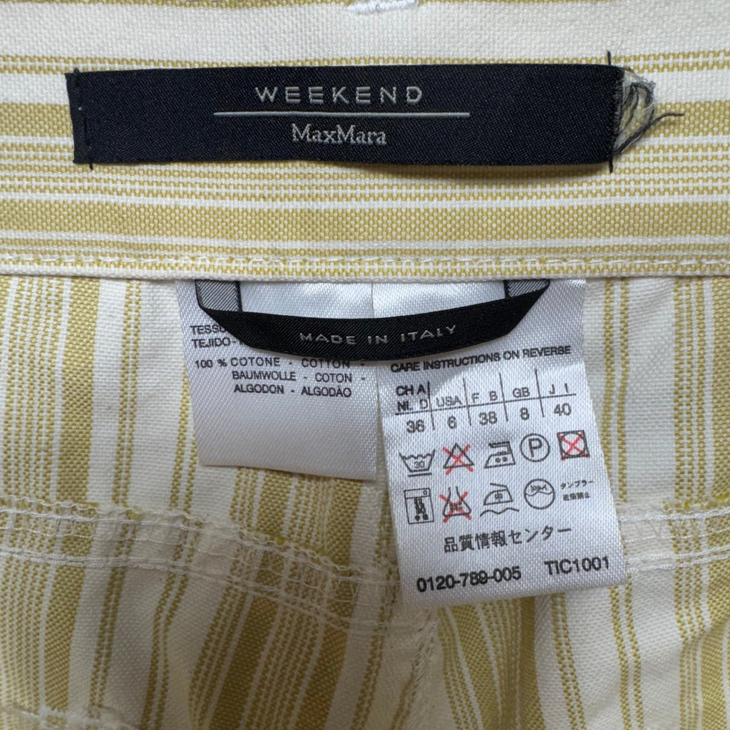 Pants Designer By Weekend By Max Mara In Striped Pattern, Size: 6
