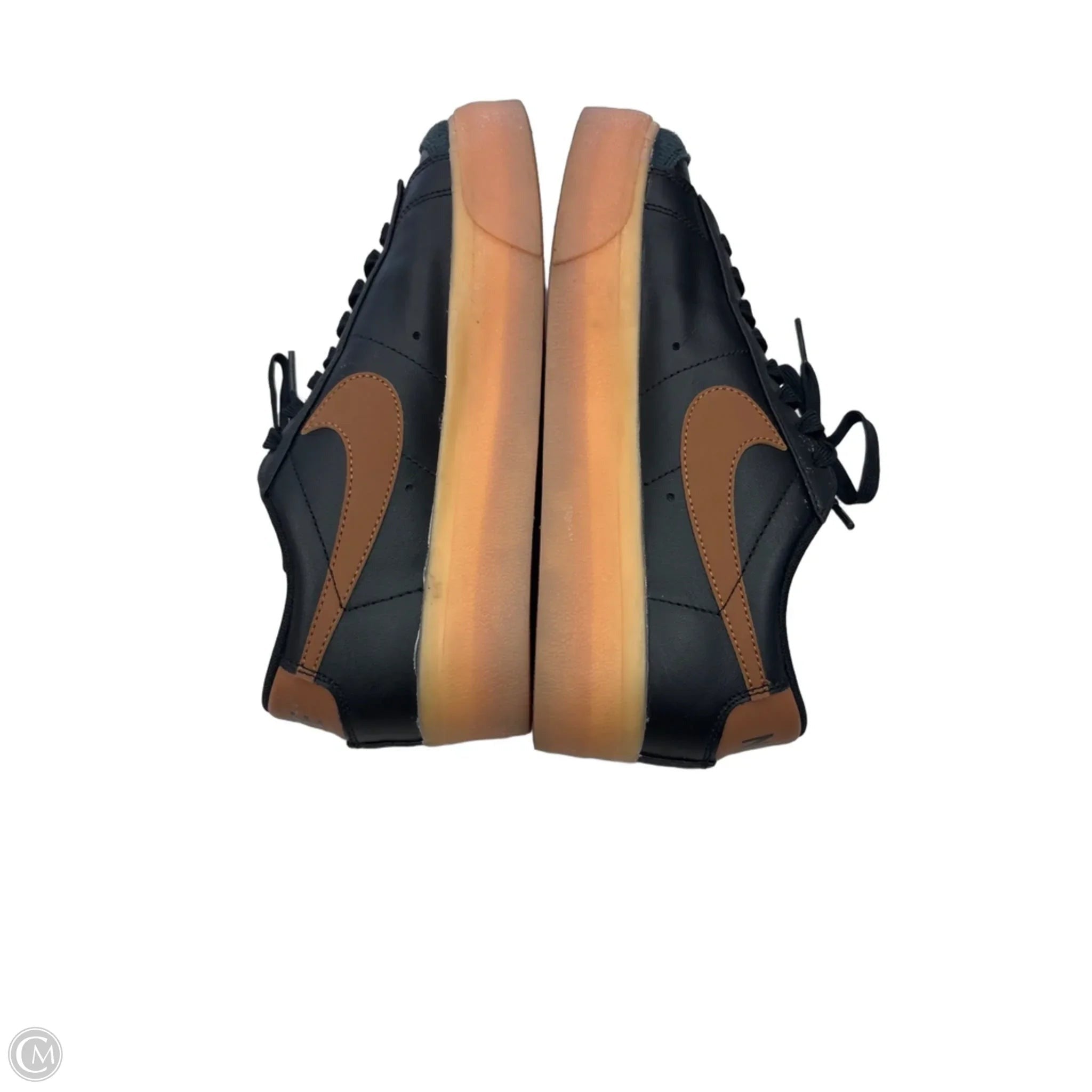 Shoes Sneakers By Nike In Black & Brown, Size: 9.5