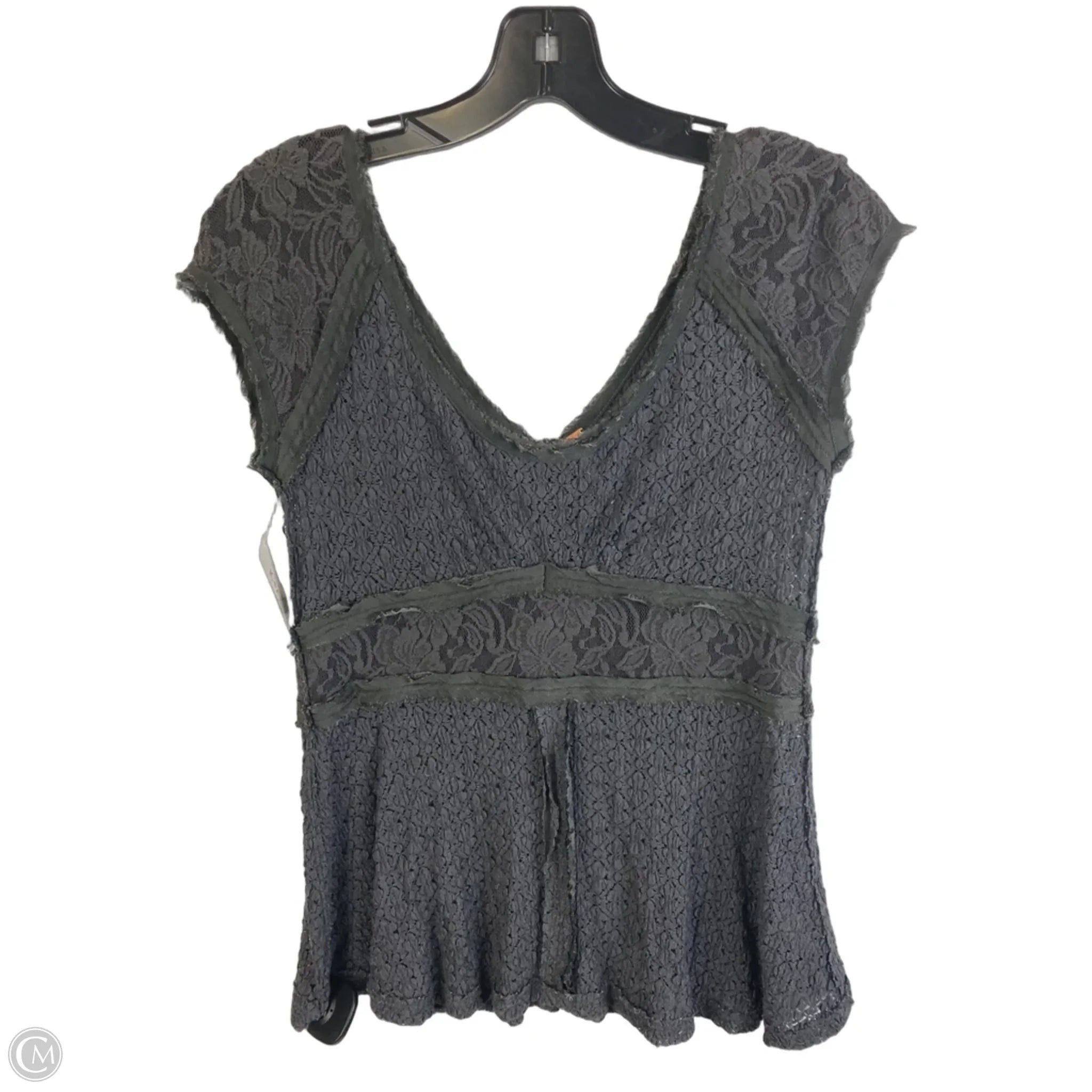 Top Short Sleeve By Free People In Grey, Size: S