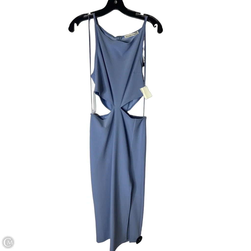 Dress Party Midi By Abercrombie And Fitch In Blue, Size: M