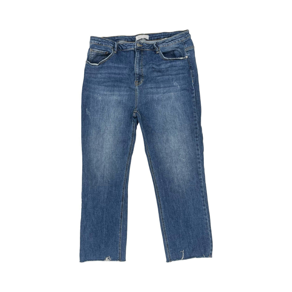 Jeans Straight By Risen In Blue Denim, Size:3X