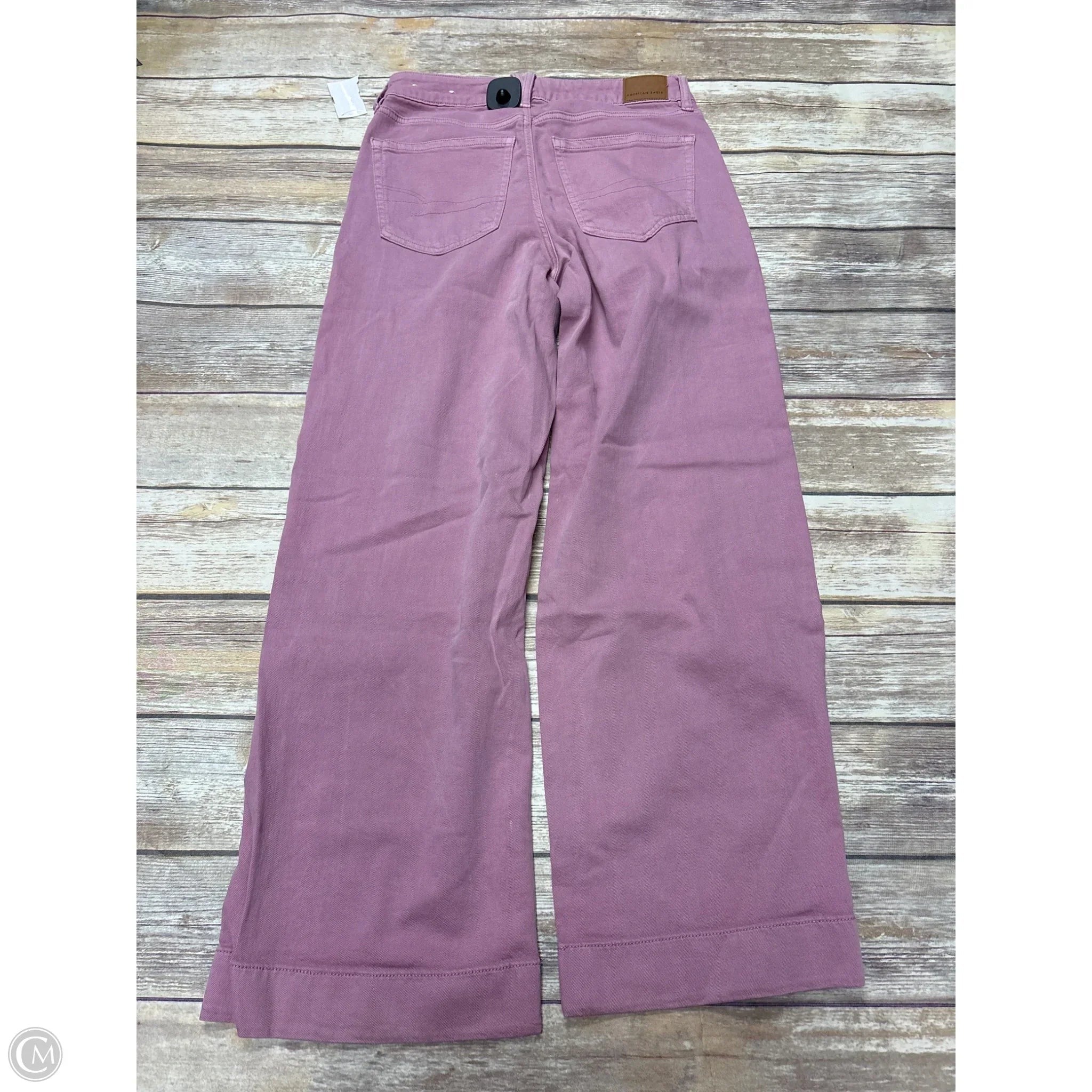 Jeans Wide Leg By American Eagle In Pink, Size: 2