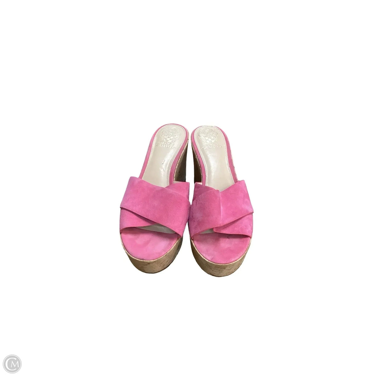 Sandals Heels Wedge By Vince Camuto In Pink, Size: 9.5