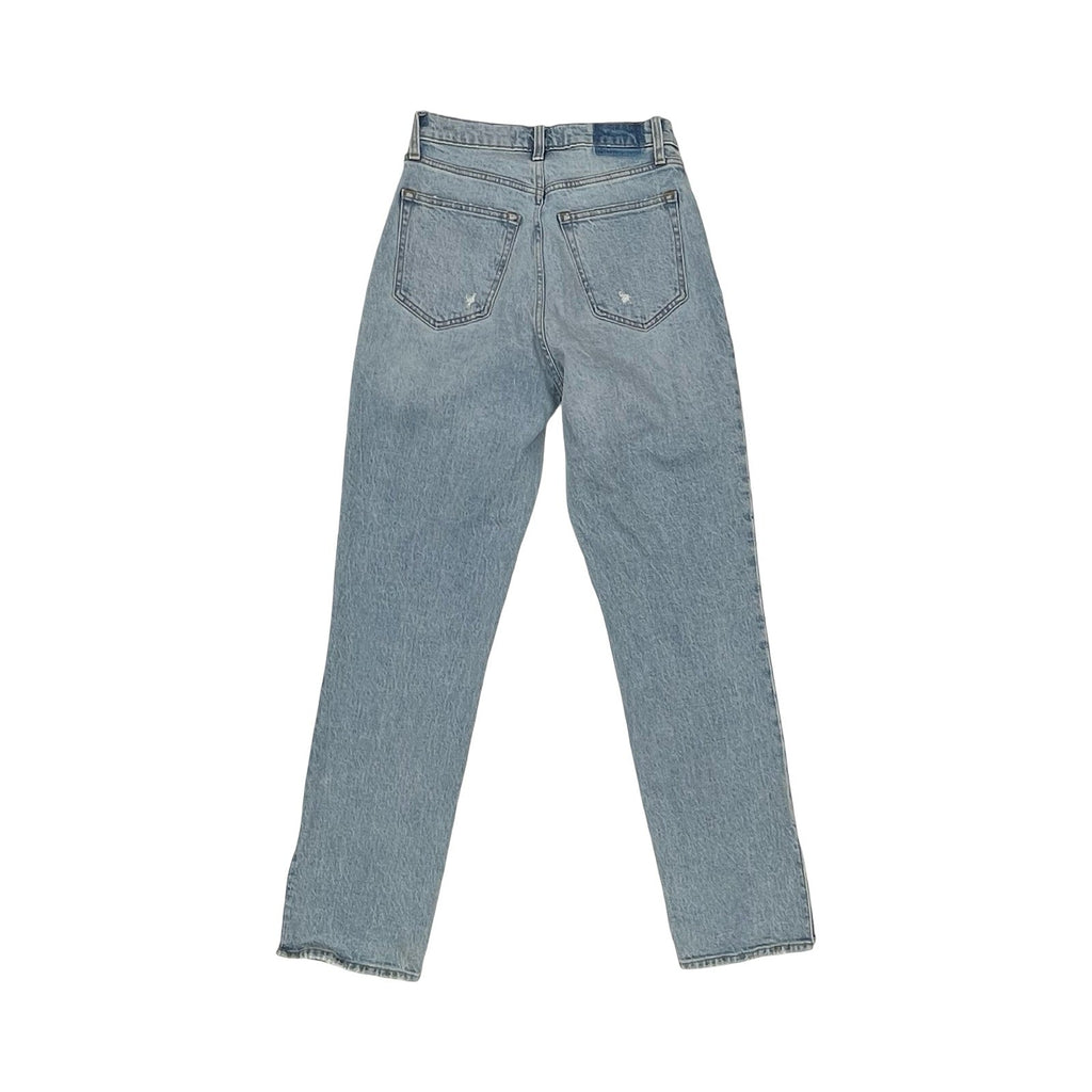 Jeans Straight By Abercrombie And Fitch In Blue Denim, Size:6