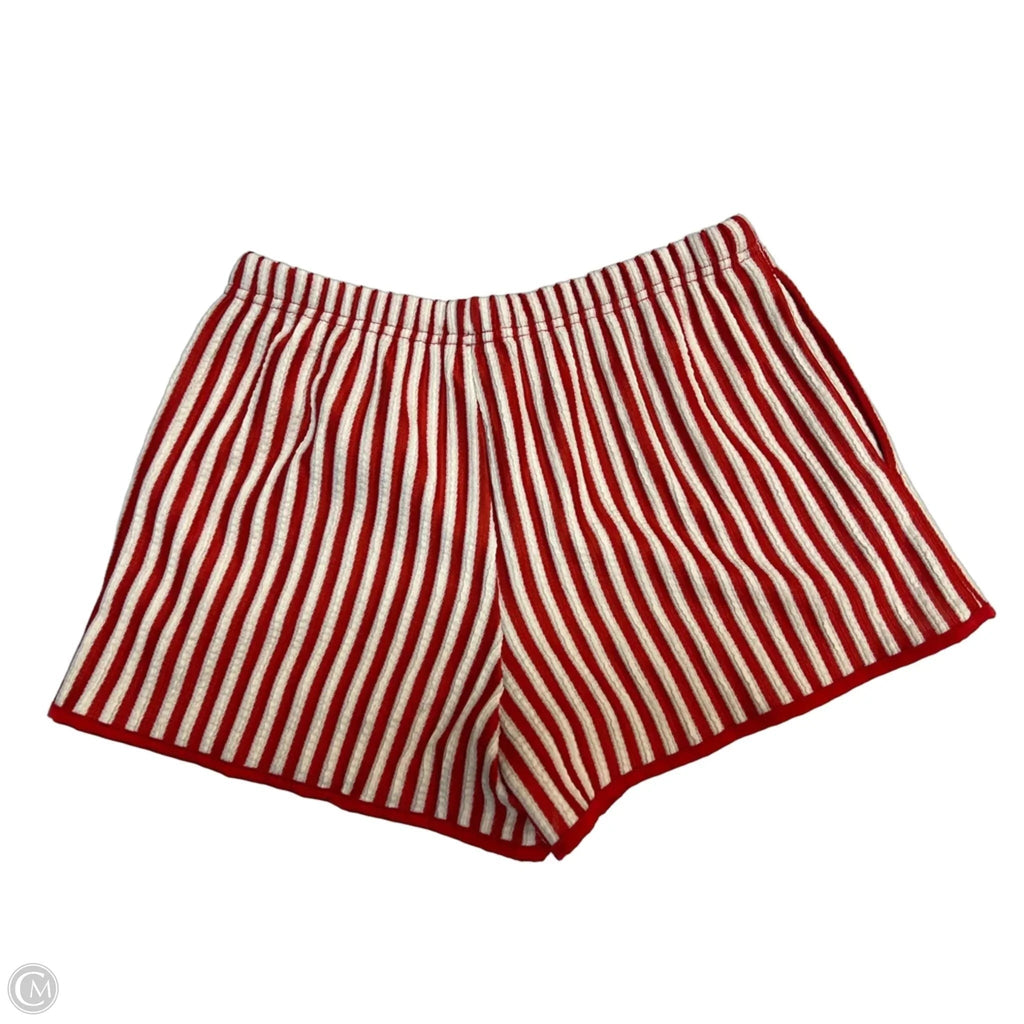 Shorts By Bailey Rose In Red & White, Size: S