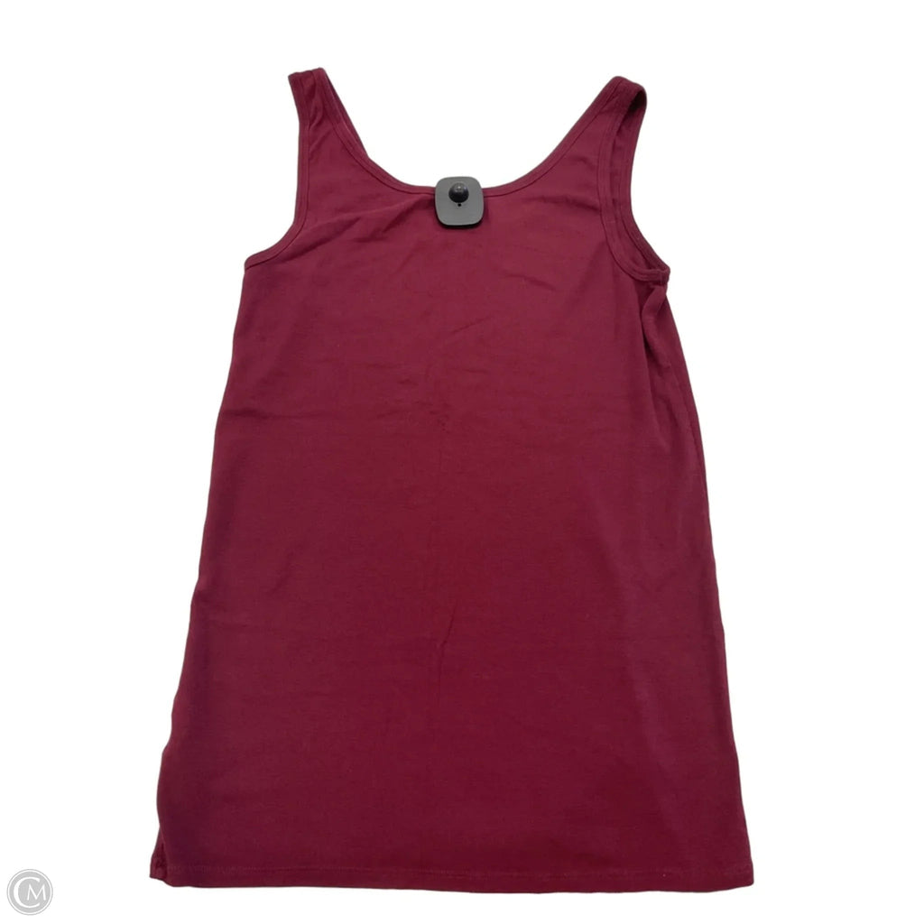 Top Sleeveless Basic By A New Day In Maroon, Size: Xl