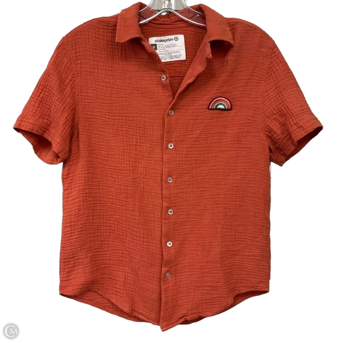 Top Short Sleeve By Target In Orange, Size: Xs