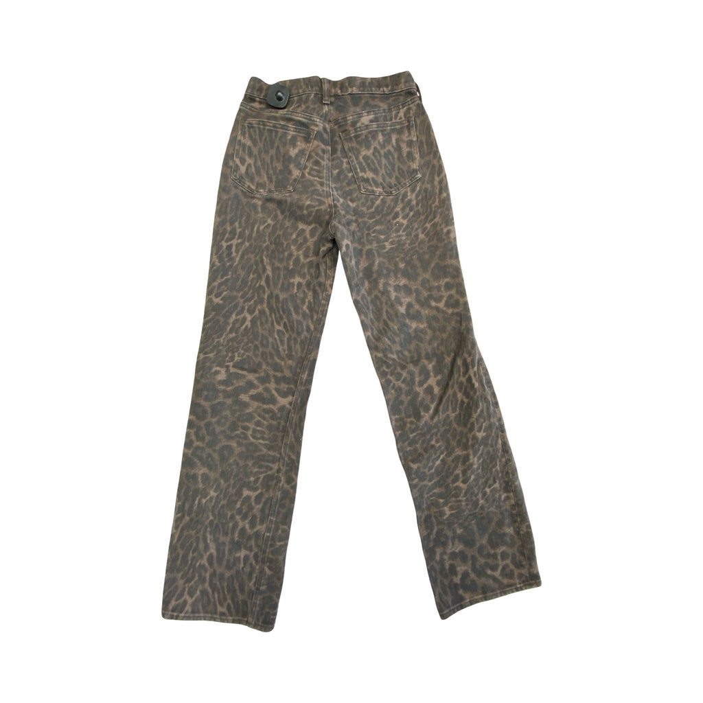 Jeans Wide Leg By Abercrombie And Fitch In Animal Print, Size:6L