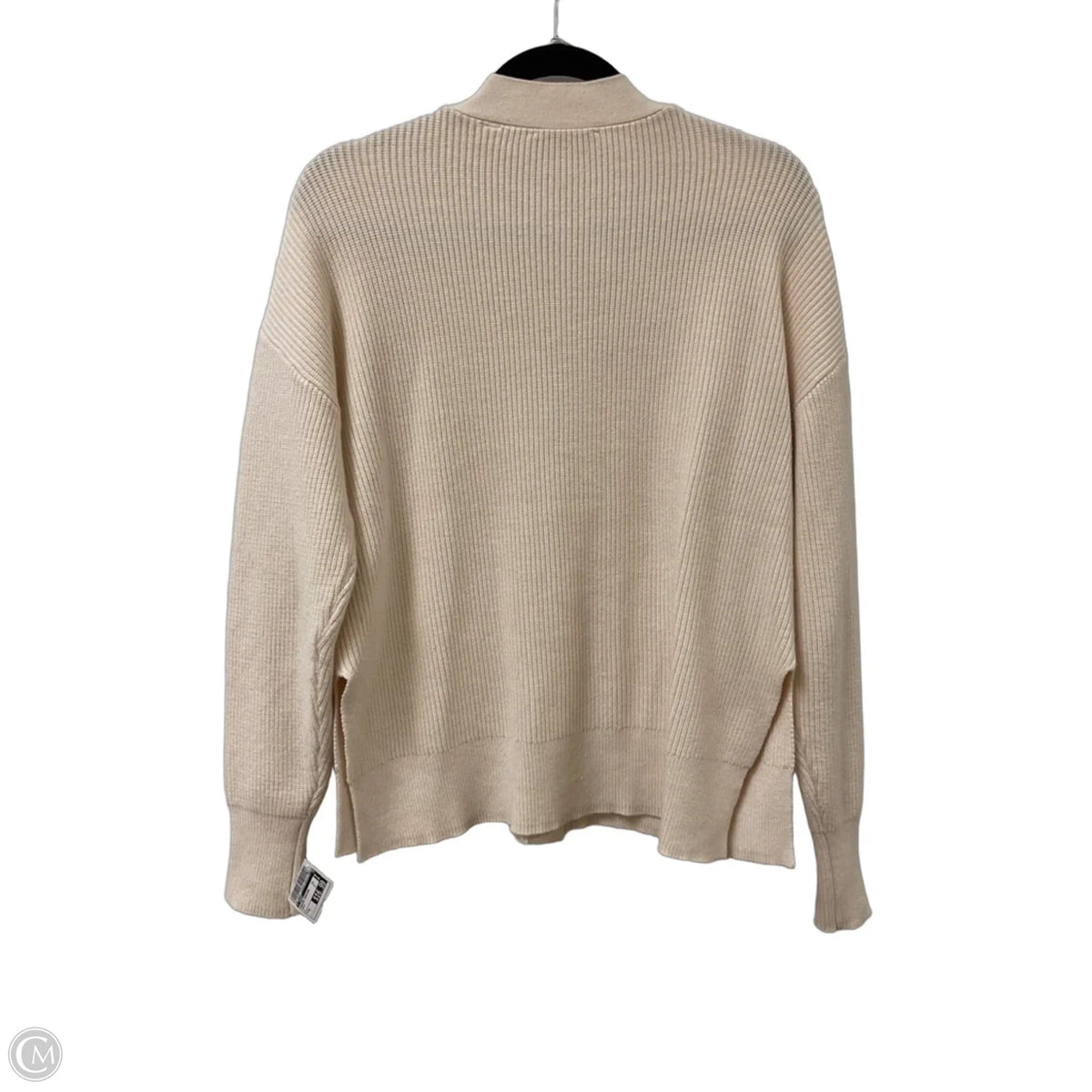 Sweater Cardigan By T Tahari In Cream, Size: M